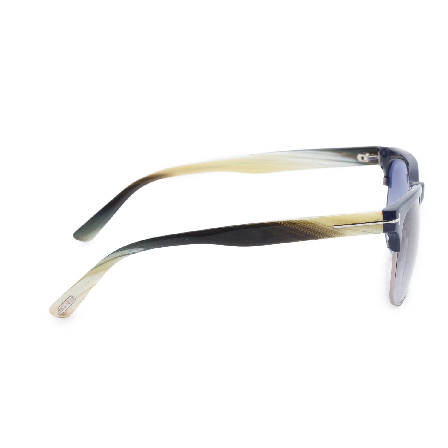 Tom Ford TF386 Blue Gradient Louis Square Sunglasses w/ Case