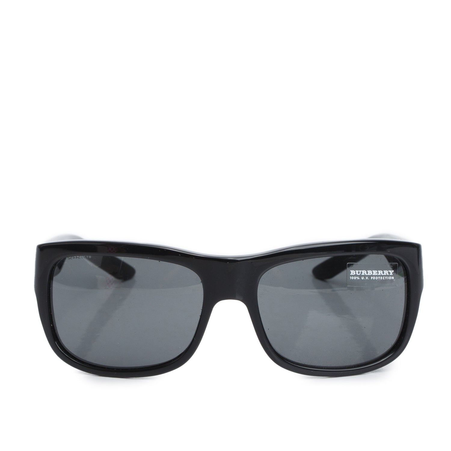 Burberry B 4094 Black Acetate Studded Rectangle Sunglasses w/ Case