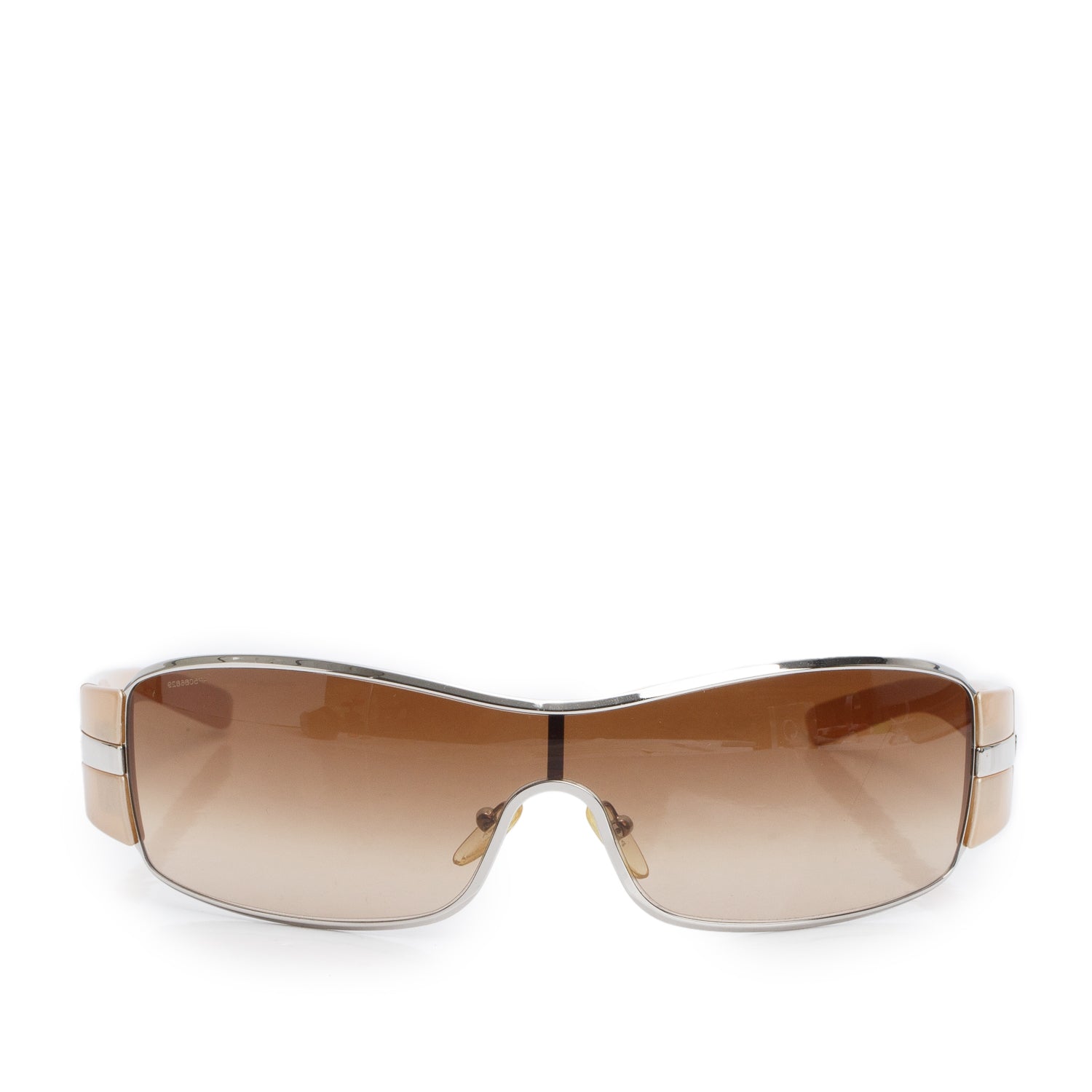 Prada SPR 56H Gold Shield Sunglasses w/ Case