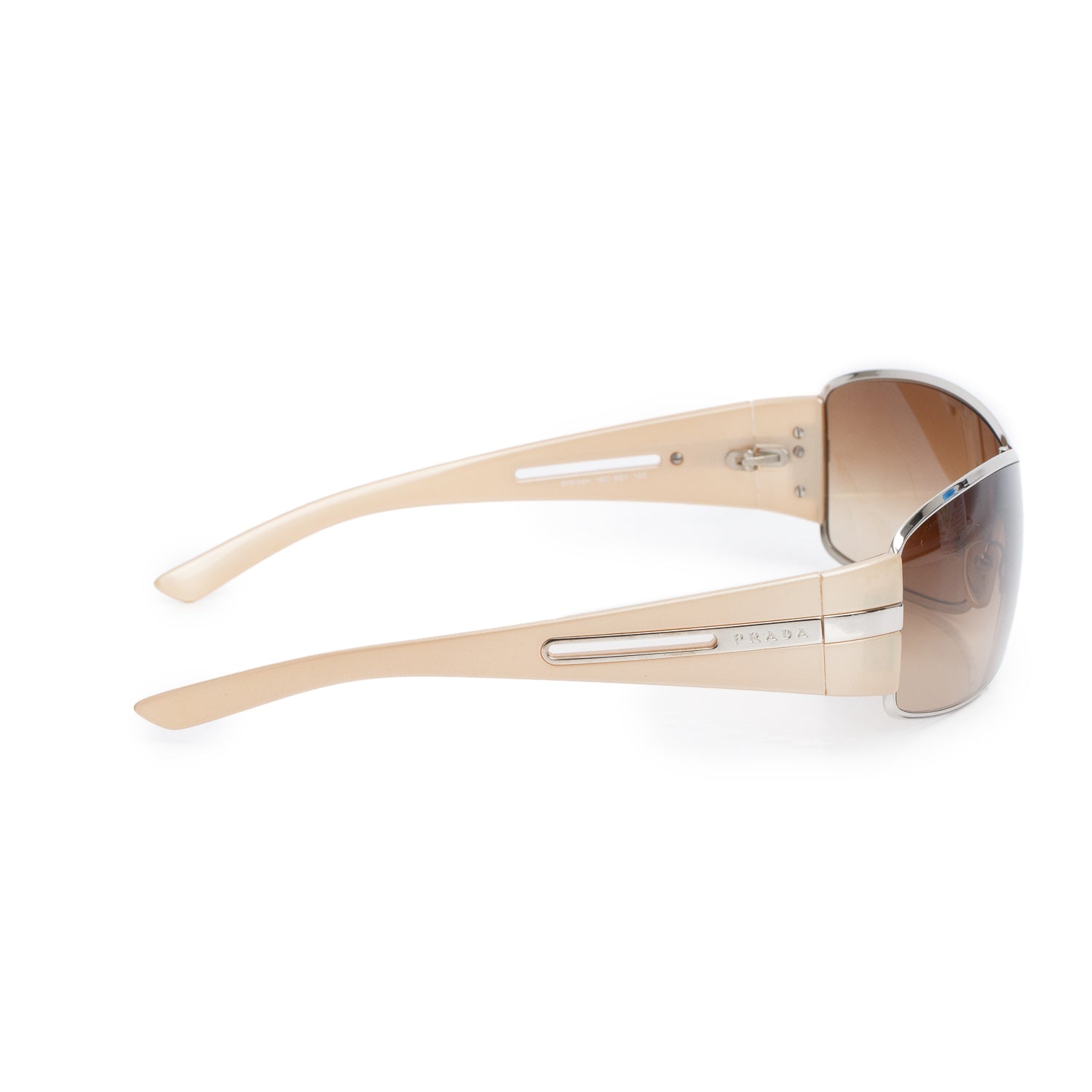 Prada SPR 56H Gold Shield Sunglasses w/ Case