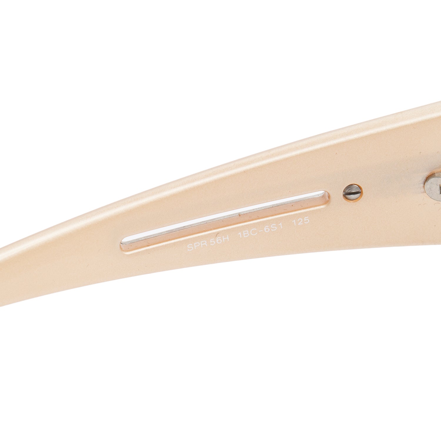 Prada SPR 56H Gold Shield Sunglasses w/ Case