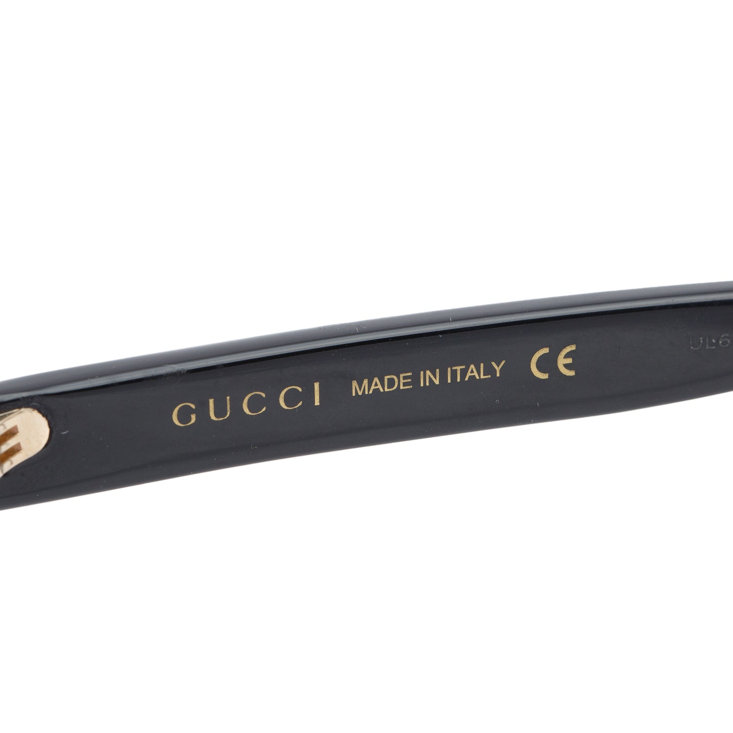 Gucci GG0418S Black Acetate Crystal Logo Oversized Square Sunglasses w/ Case