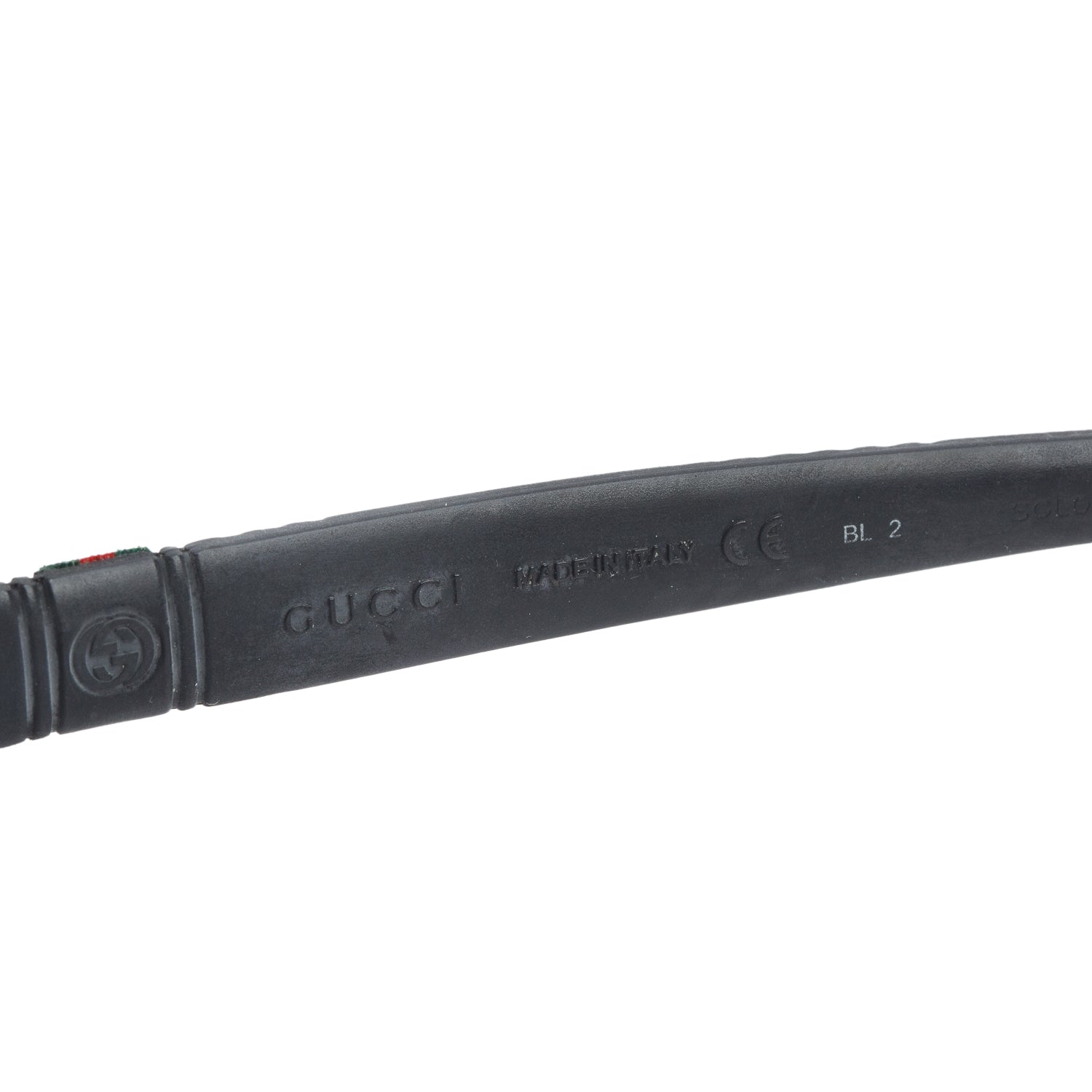 Gucci GG2252/S Black Web Pilot Sunglasses w/ Case