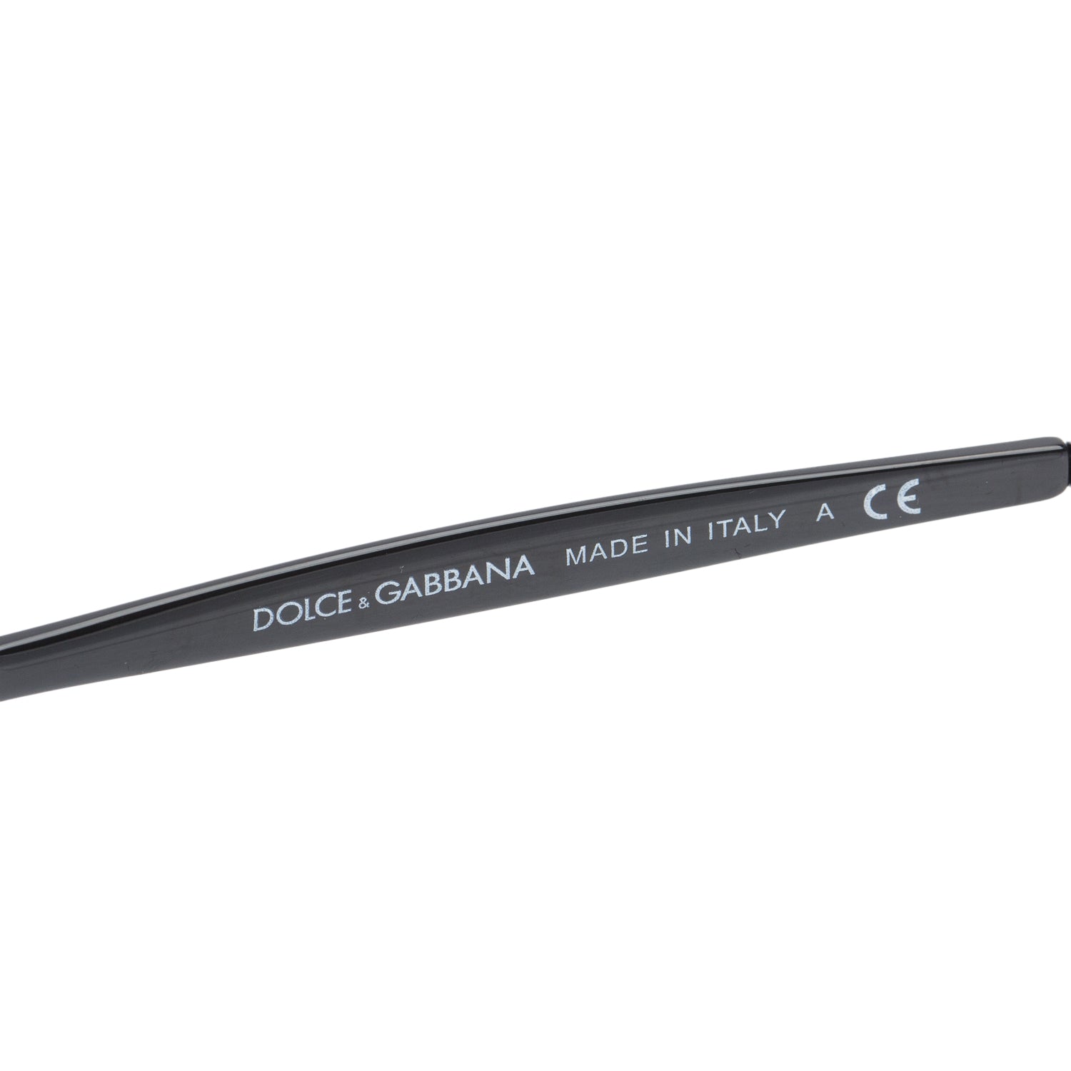 Dolce & Gabbana 2170-B Black Round Crystal Sunglasses w/ Case