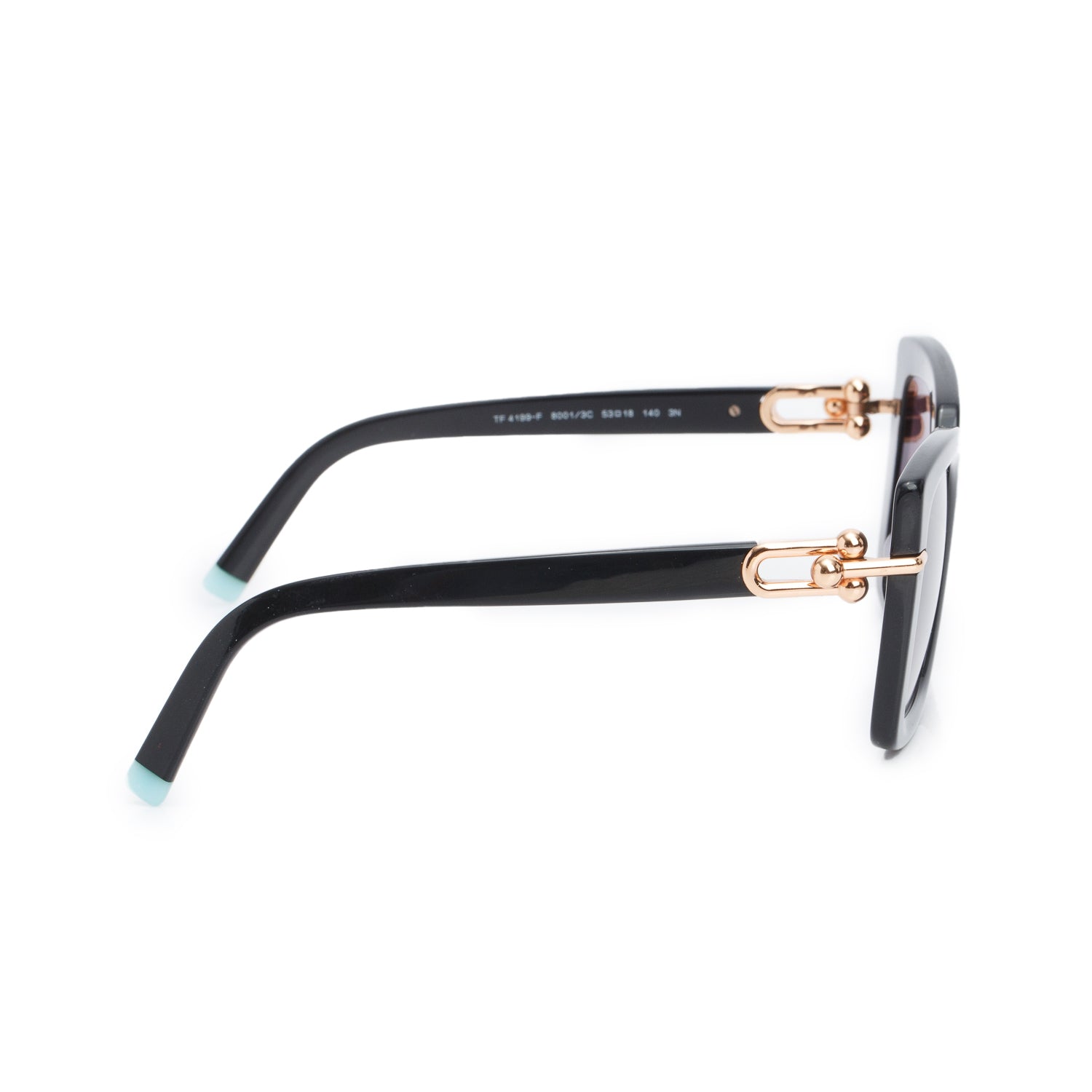 Tiffany & Co. TF4199-F Black Acetate Butterfly Sunglasses w/ Case