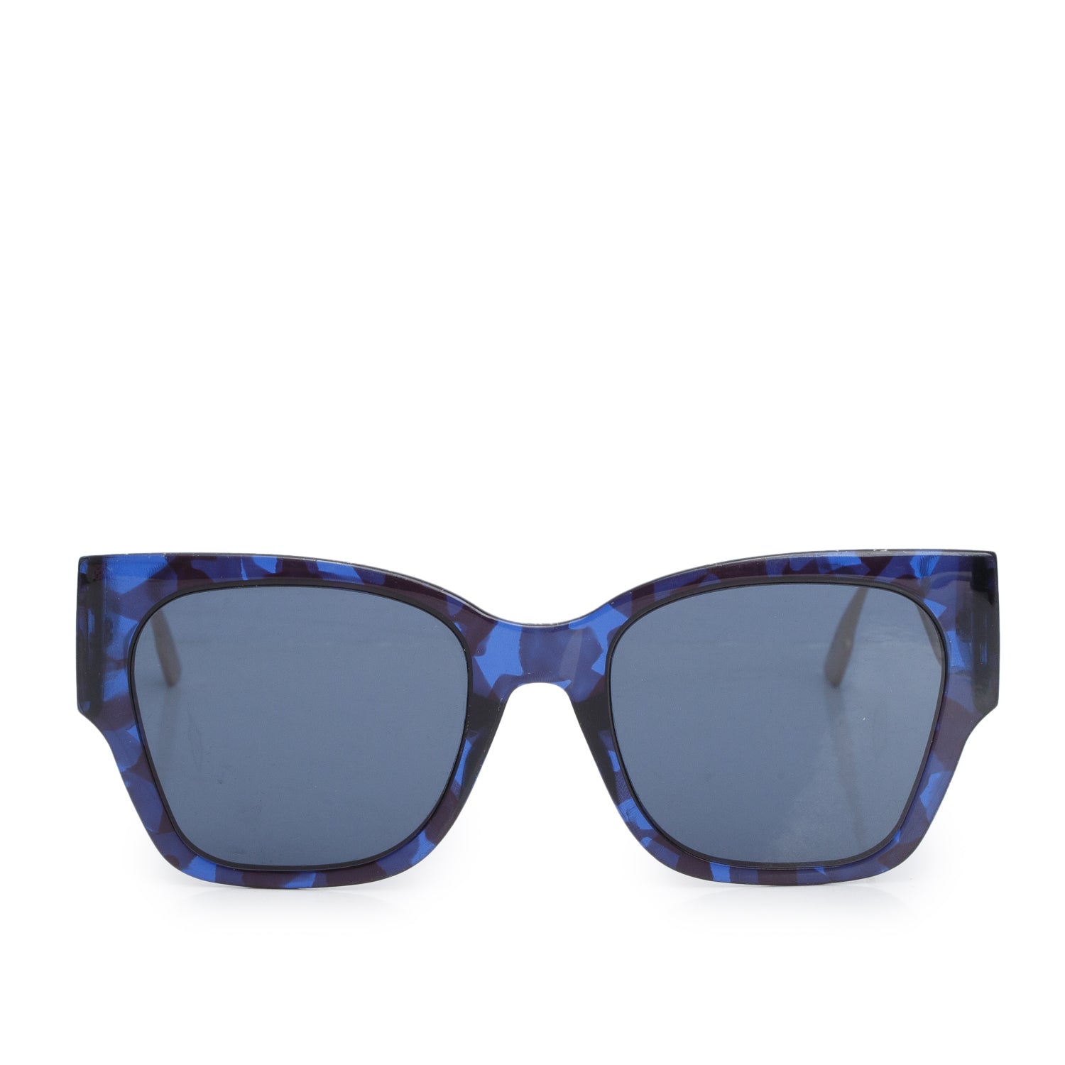 Christian Dior Blue Acetate 30Montaigne SU Oversize Sunglasses w/ Case
