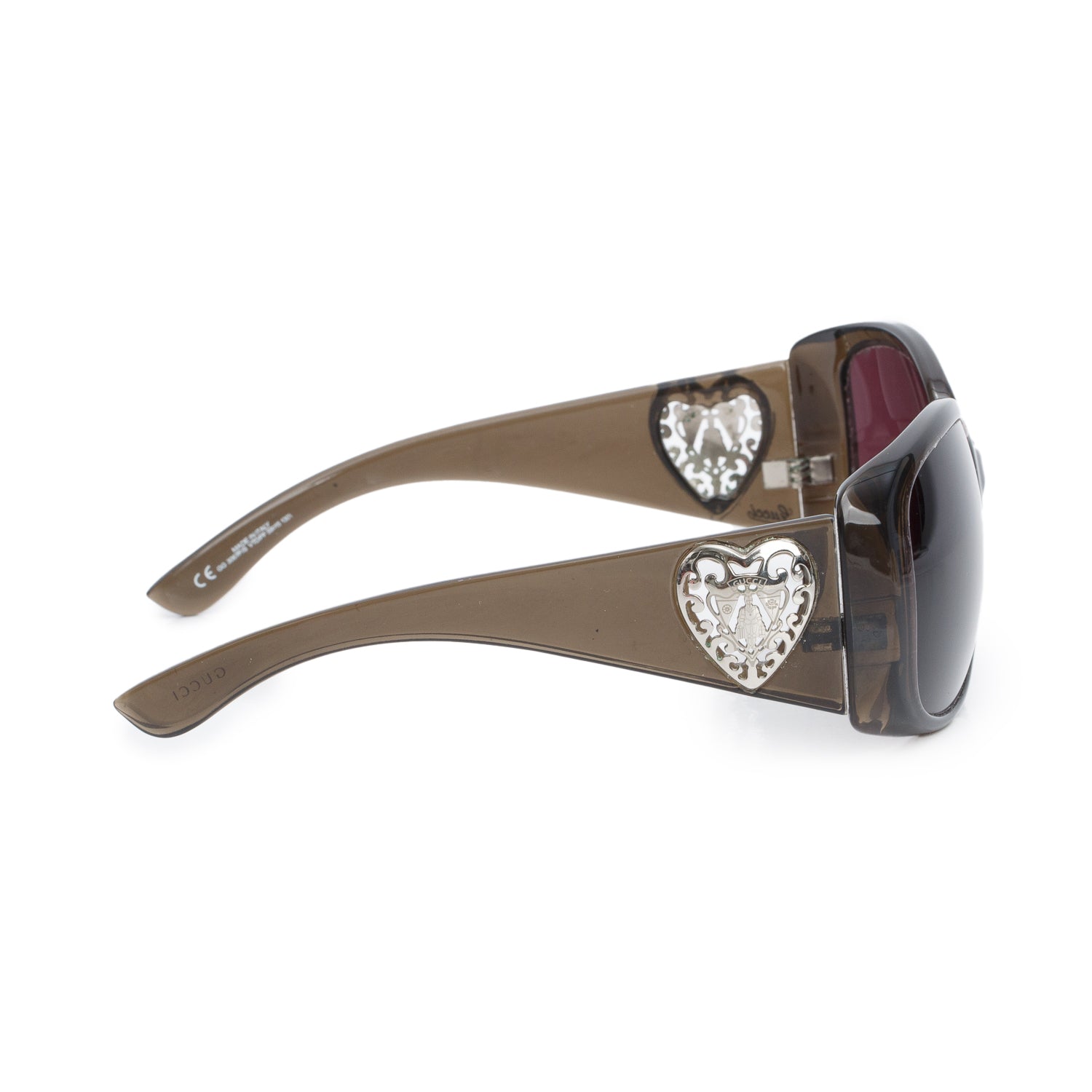 Gucci GG 306/F/S Brown Acetate Hysteria Oversized Square Sunglasses