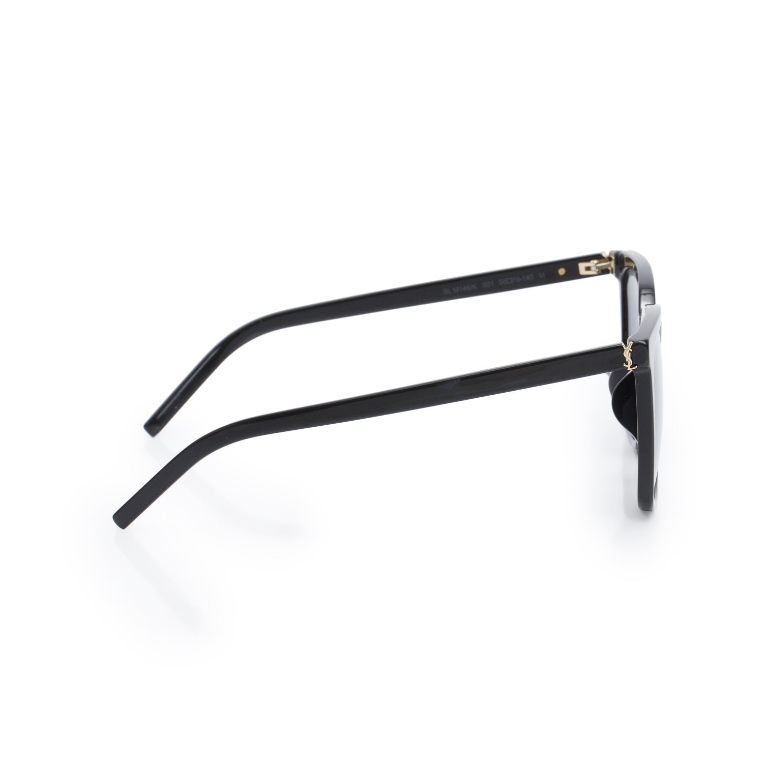 Saint Laurent SL M146/K Black Acetate Square Sunglasses