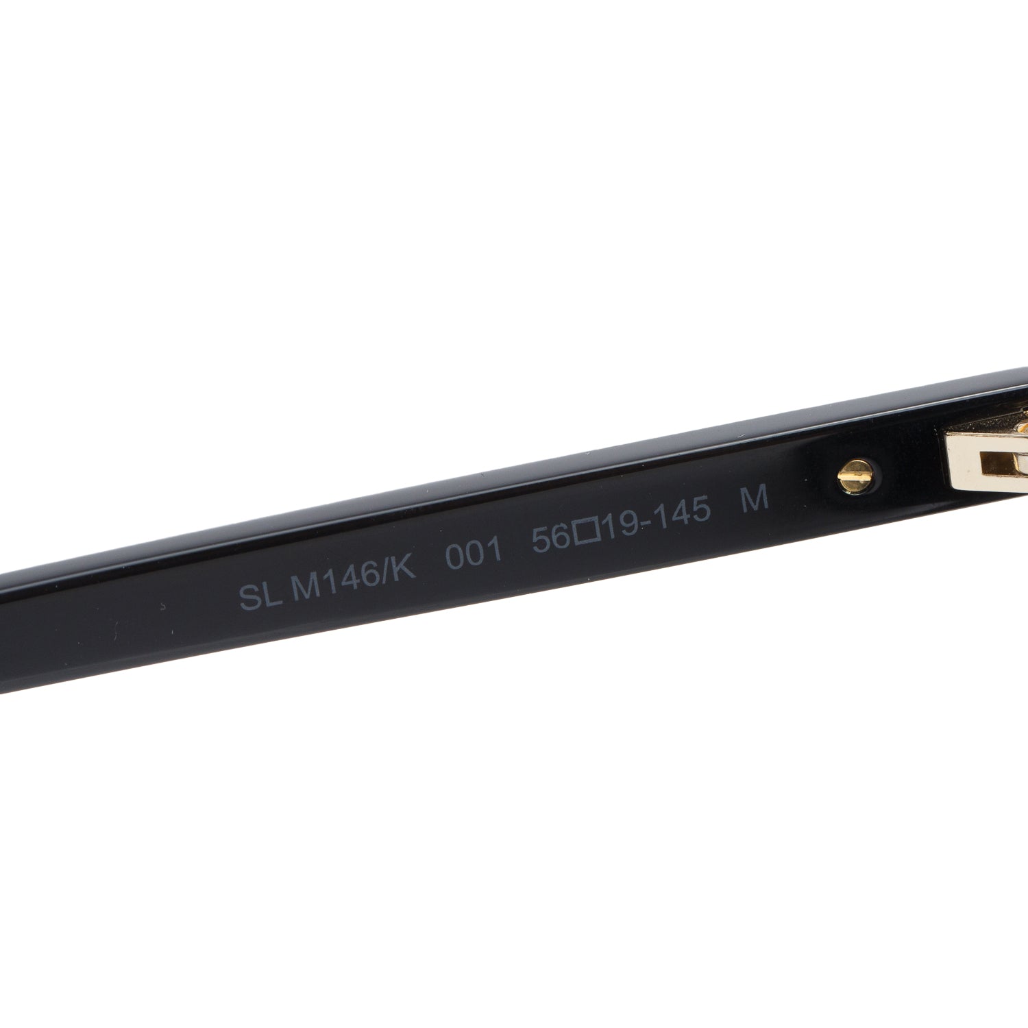 Saint Laurent SL M146/K Black Acetate Square Sunglasses