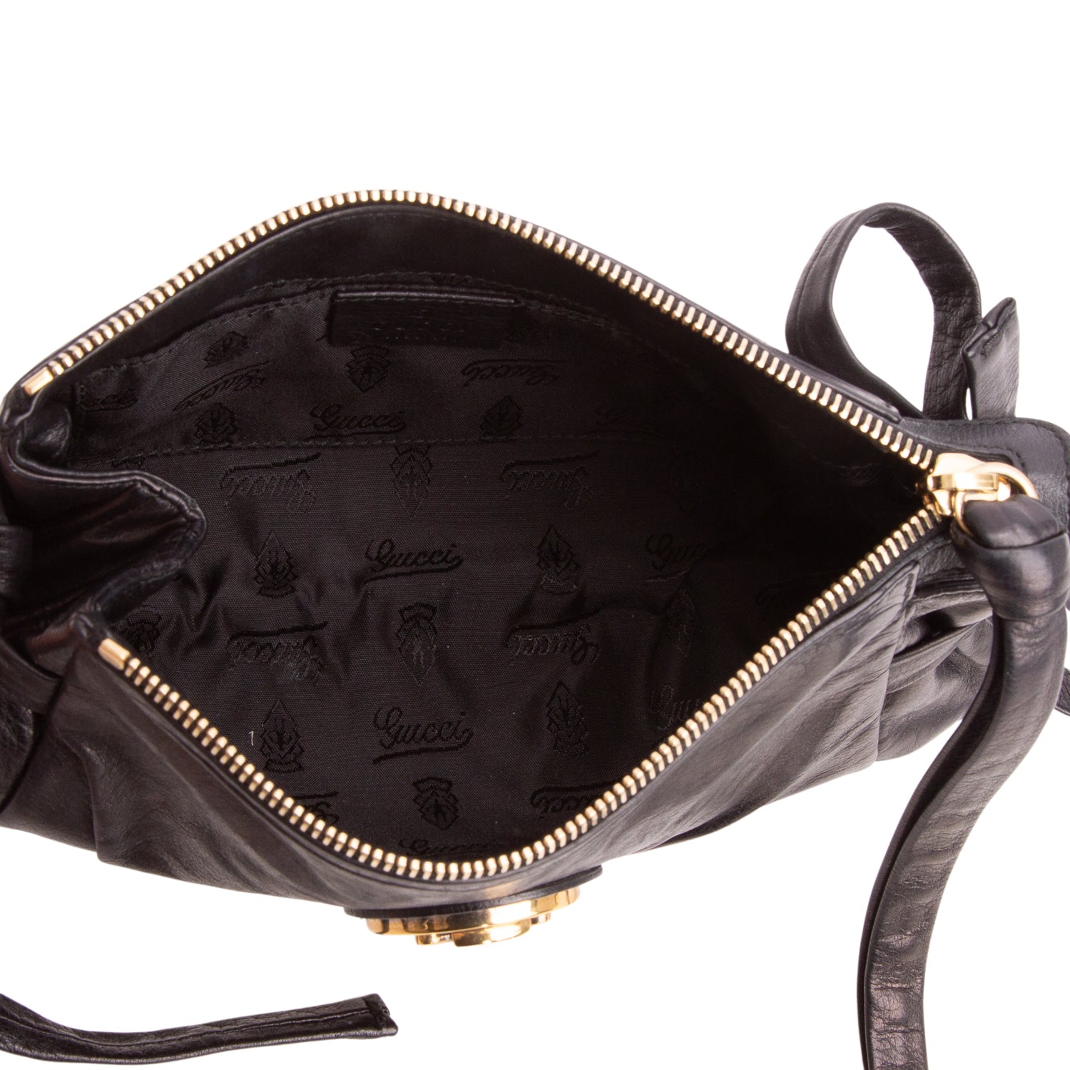 Gucci Brown Calfskin Hysteria Clutch