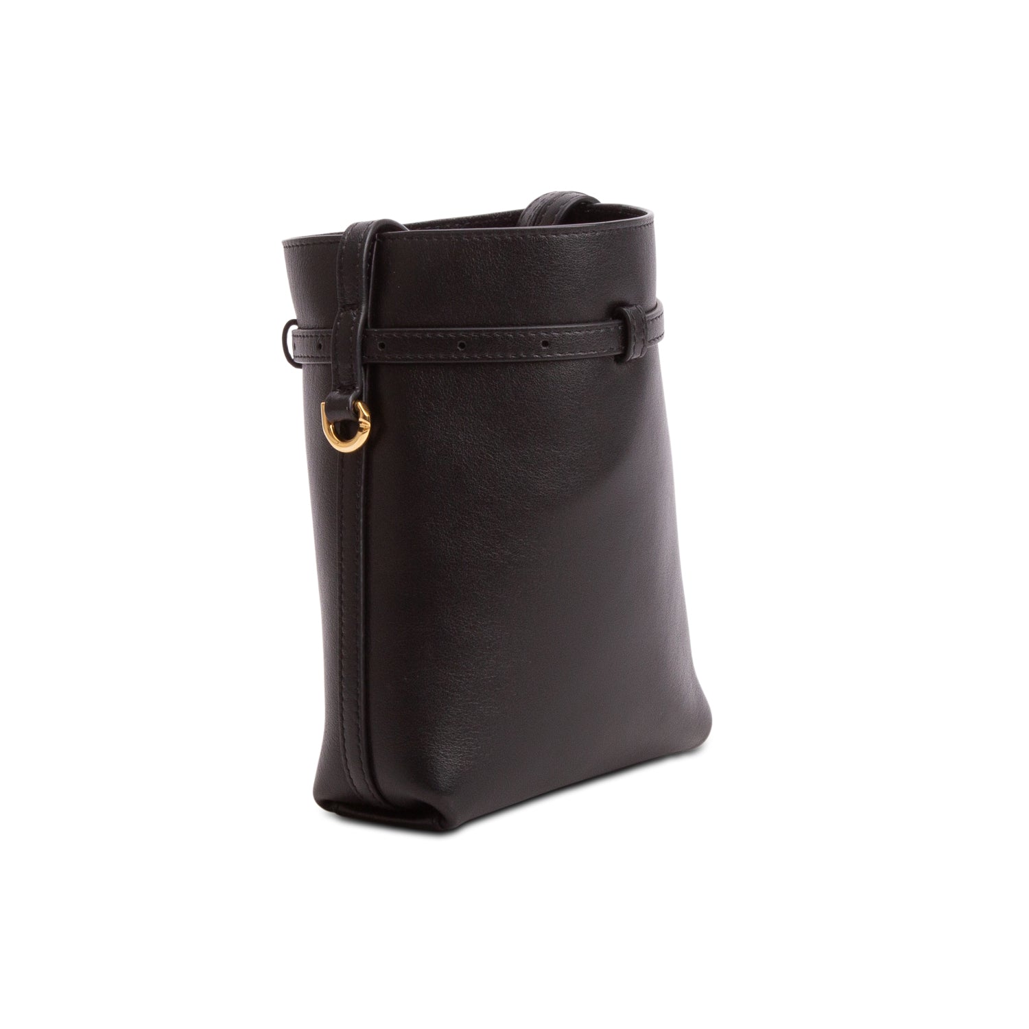 Givenchy Black Calfskin Crossbody Voyou Phone Pouch