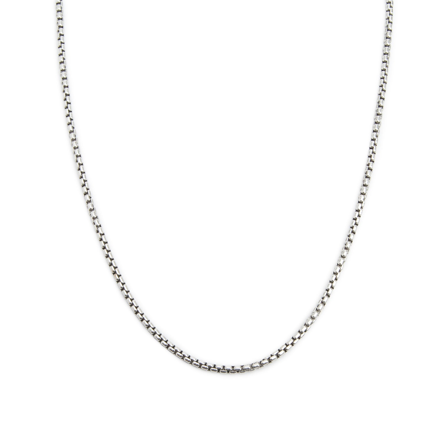 David Yurman Sterling Silver & 14k Yellow Gold 3.6 MM Box Chain Necklace, 36"