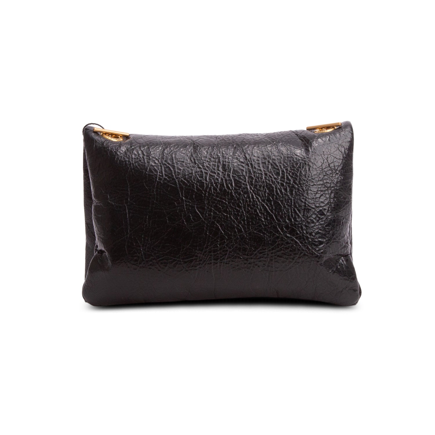 Balenciaga Black Arena Calfskin Nano Chain Shoulder Bag