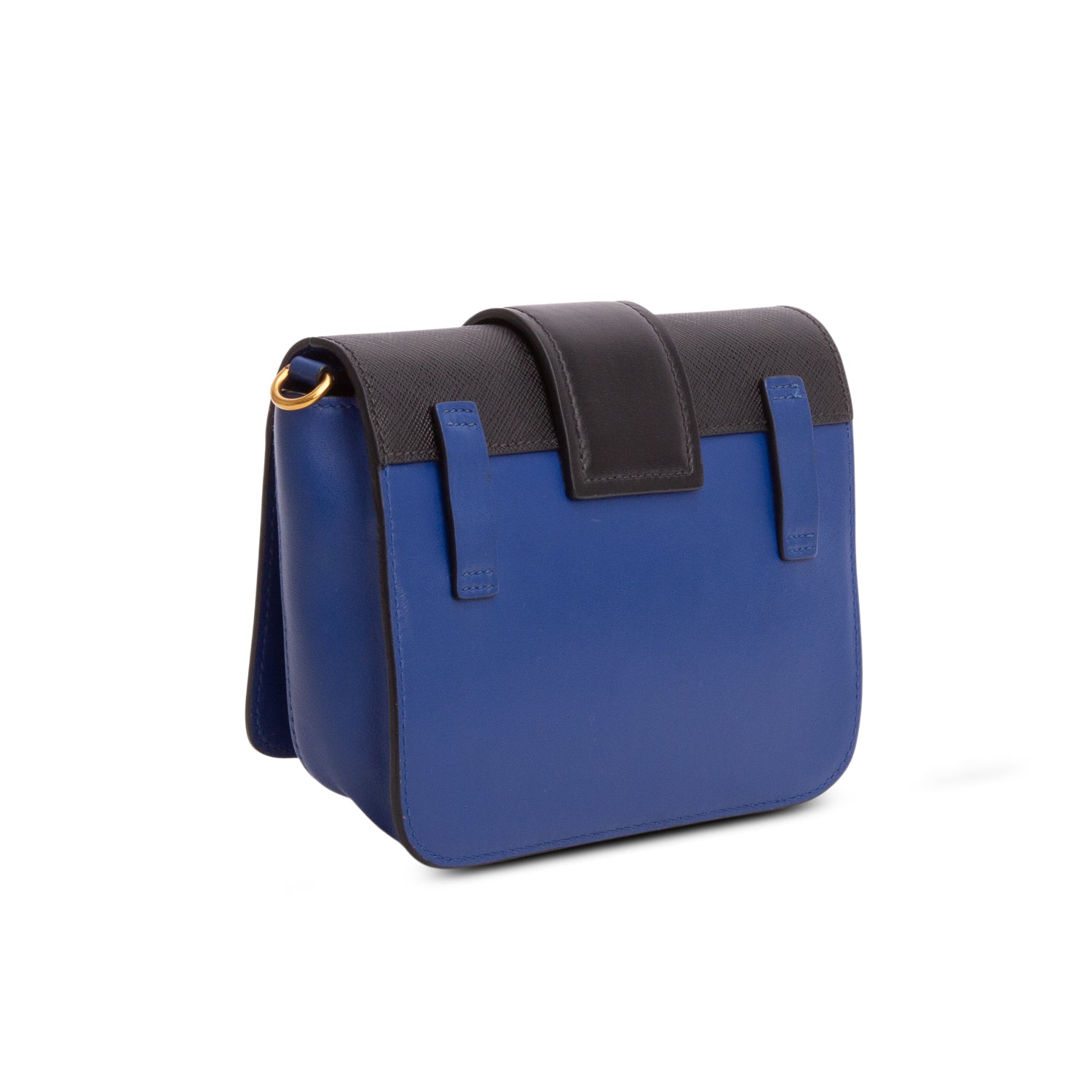 Prada Blue Saffiano City Calf Cahier Belt Bag w/ Authenticity Card & Straps