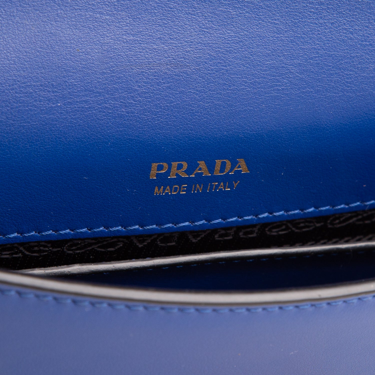 Prada Blue Saffiano City Calf Cahier Belt Bag w/ Authenticity Card & Straps
