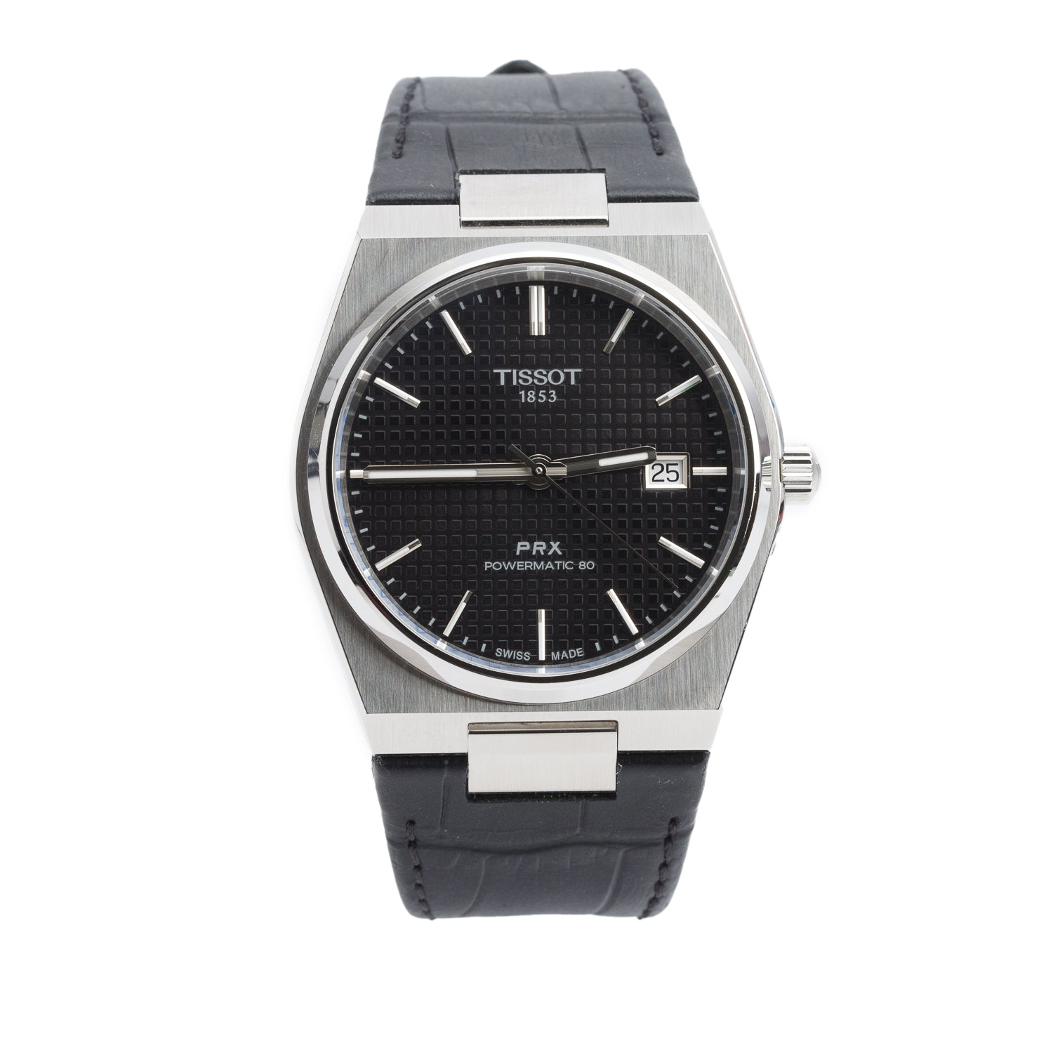 Tissot Stainless Steel PRX 40 MM Automatic Watch Black Dial