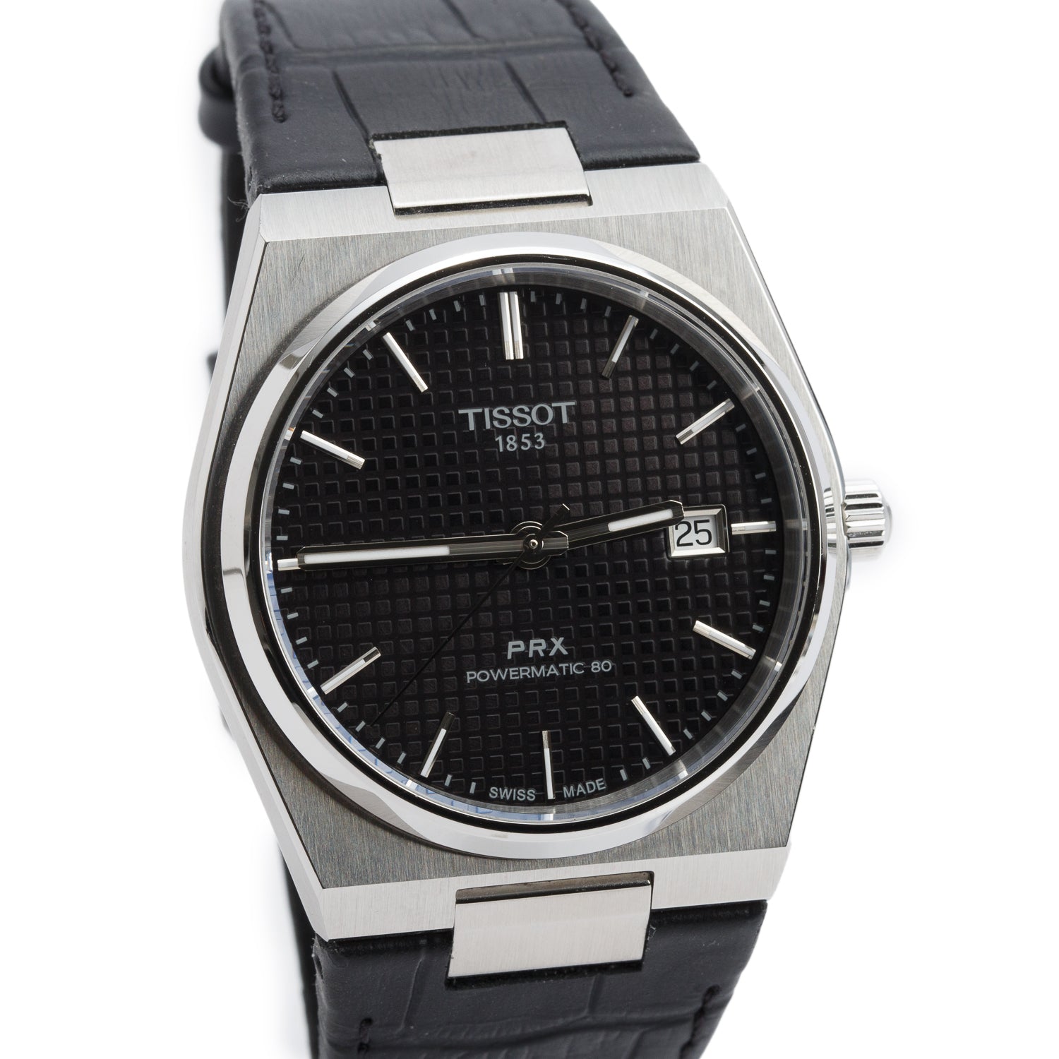 Tissot Stainless Steel PRX 40 MM Automatic Watch Black Dial
