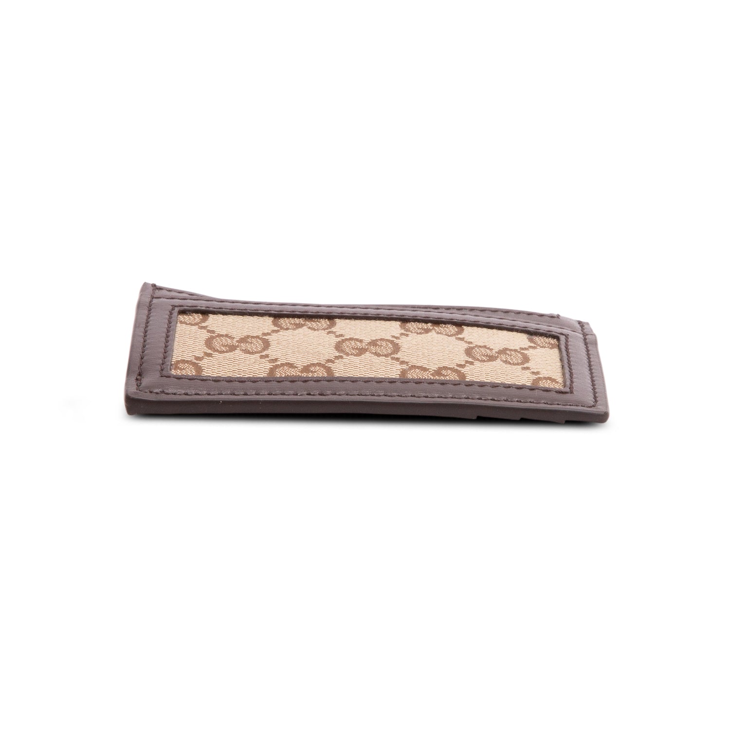 Gucci GG Supreme Monogram Calfskin Luce Card Holder w/ Box