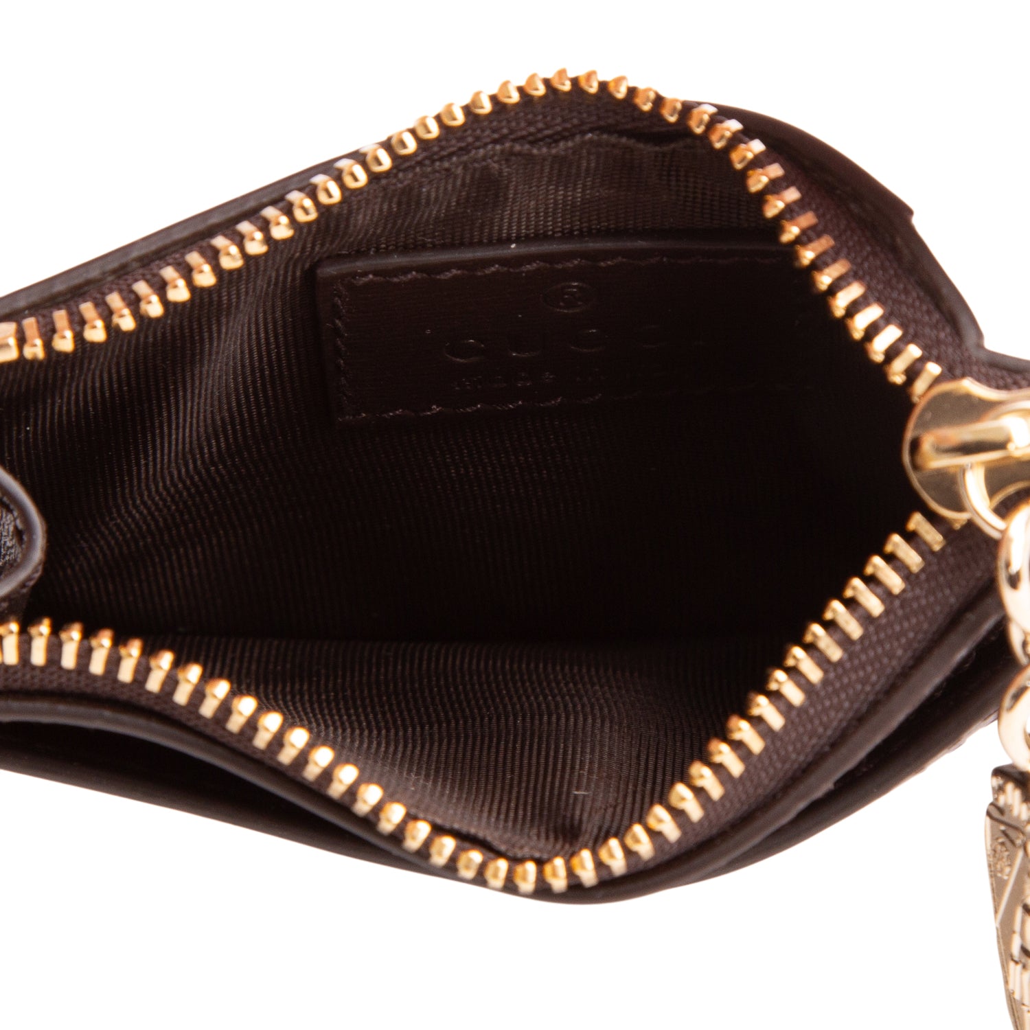 Gucci GG Supreme Monogram Calfskin Luce Card Holder w/ Box
