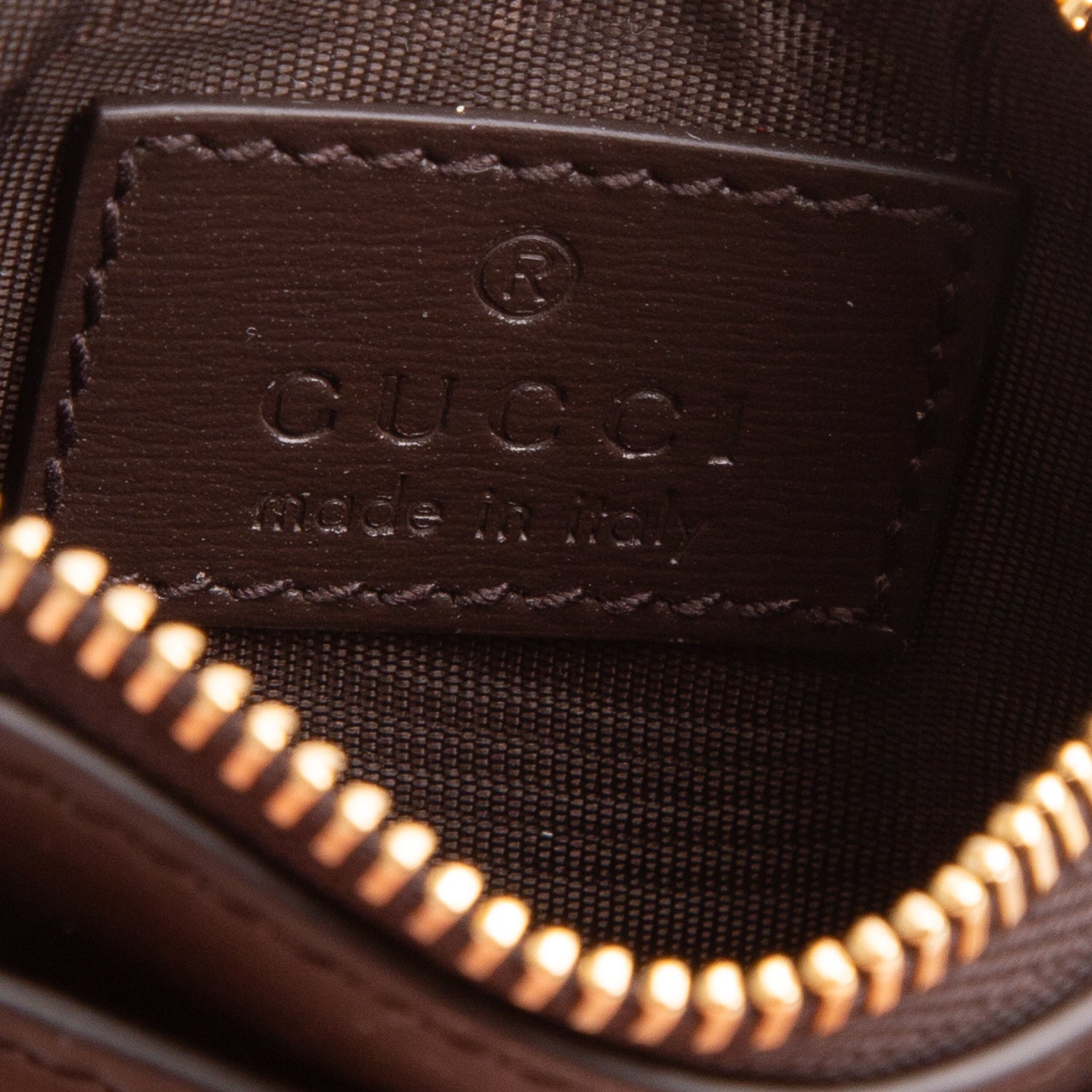 Gucci GG Supreme Monogram Calfskin Luce Card Holder w/ Box