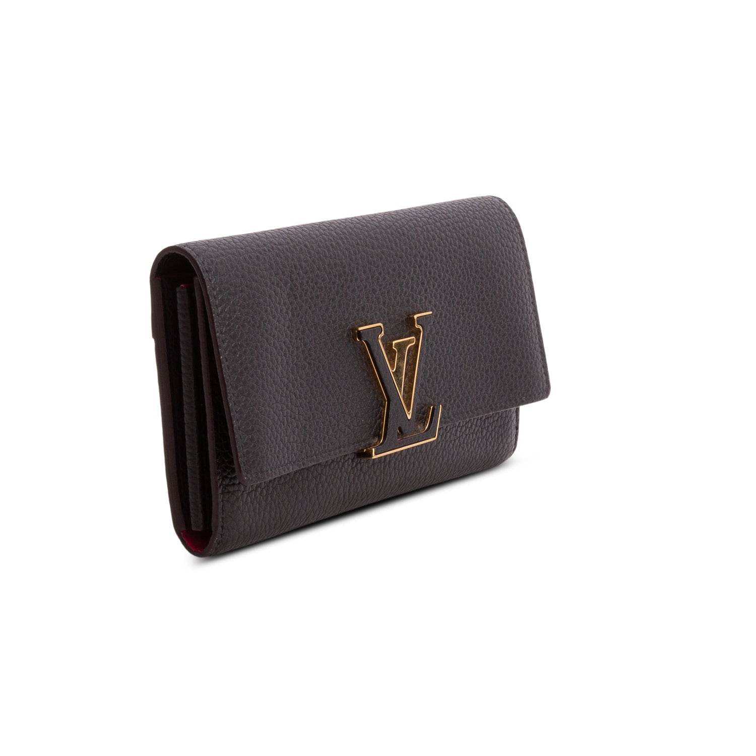 Louis Vuitton Black Taurillon Capucines Wallet