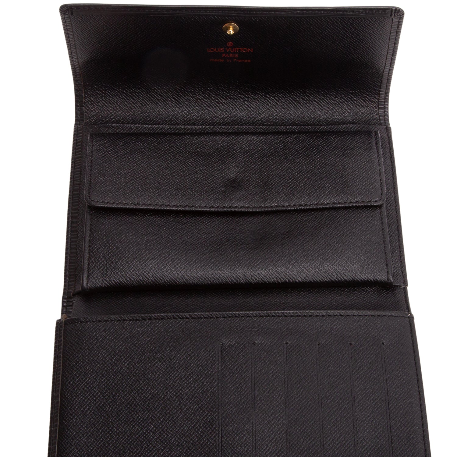 Louis Vuitton Black Epi Porte Tresor International Wallet