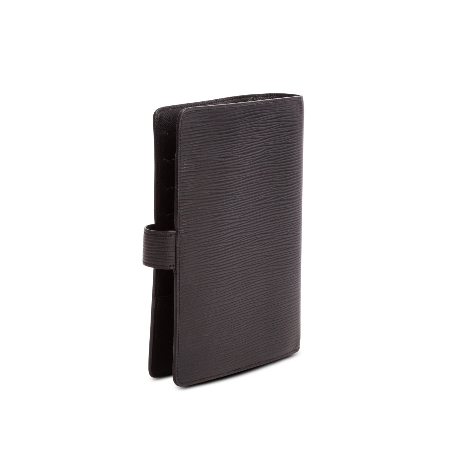 Louis Vuitton Vintage Black Epi Medium Ring Agenda Cover