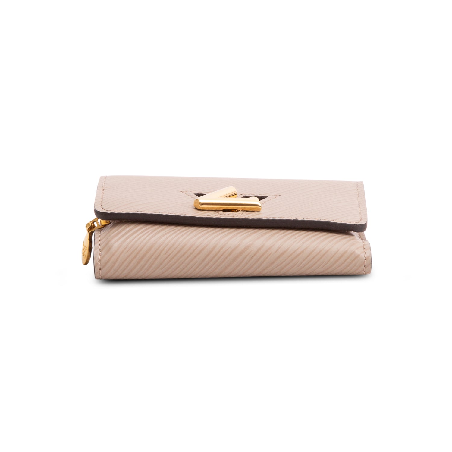 Louis Vuitton Taupe Epi Leather Twist Compact Wallet