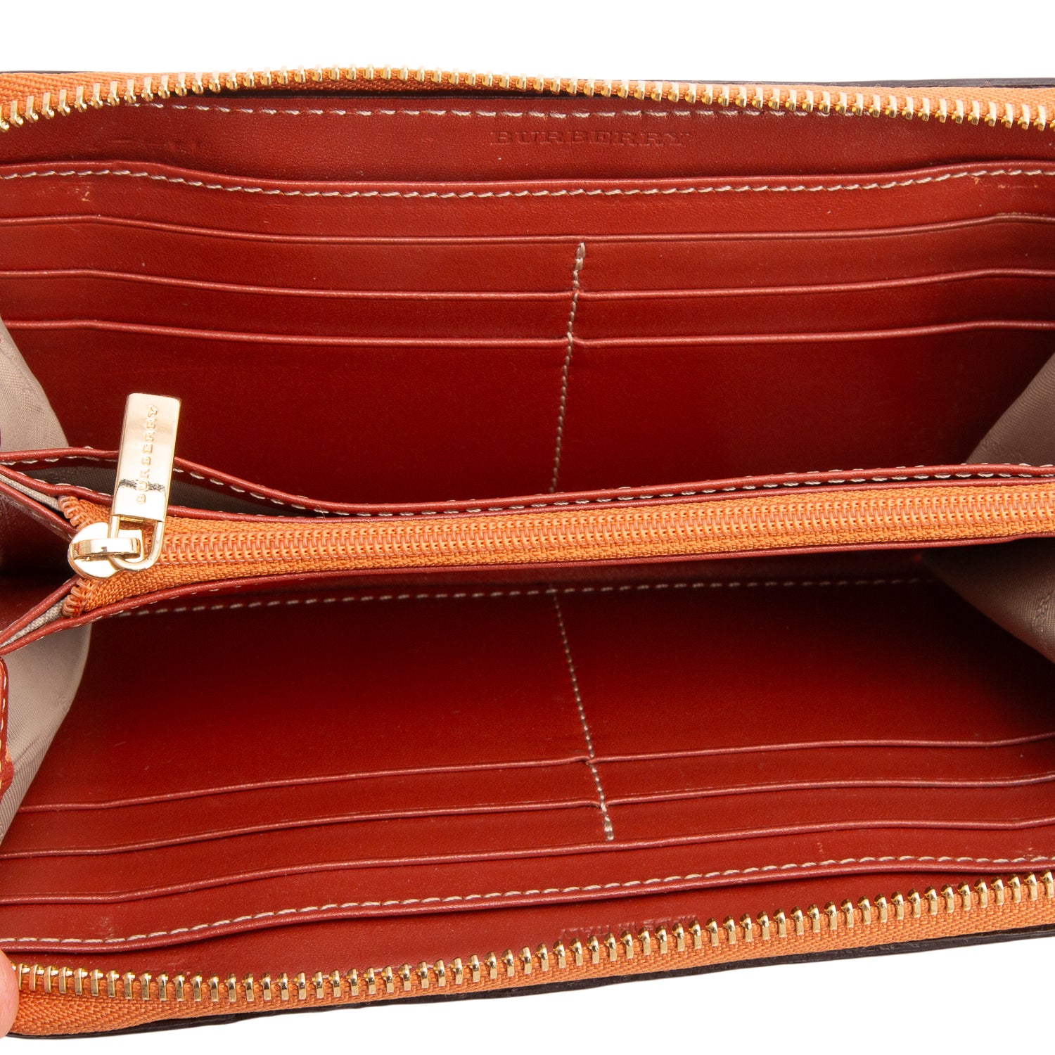 Burberry Beige Haymarket Rope Alchester Continental Wallet