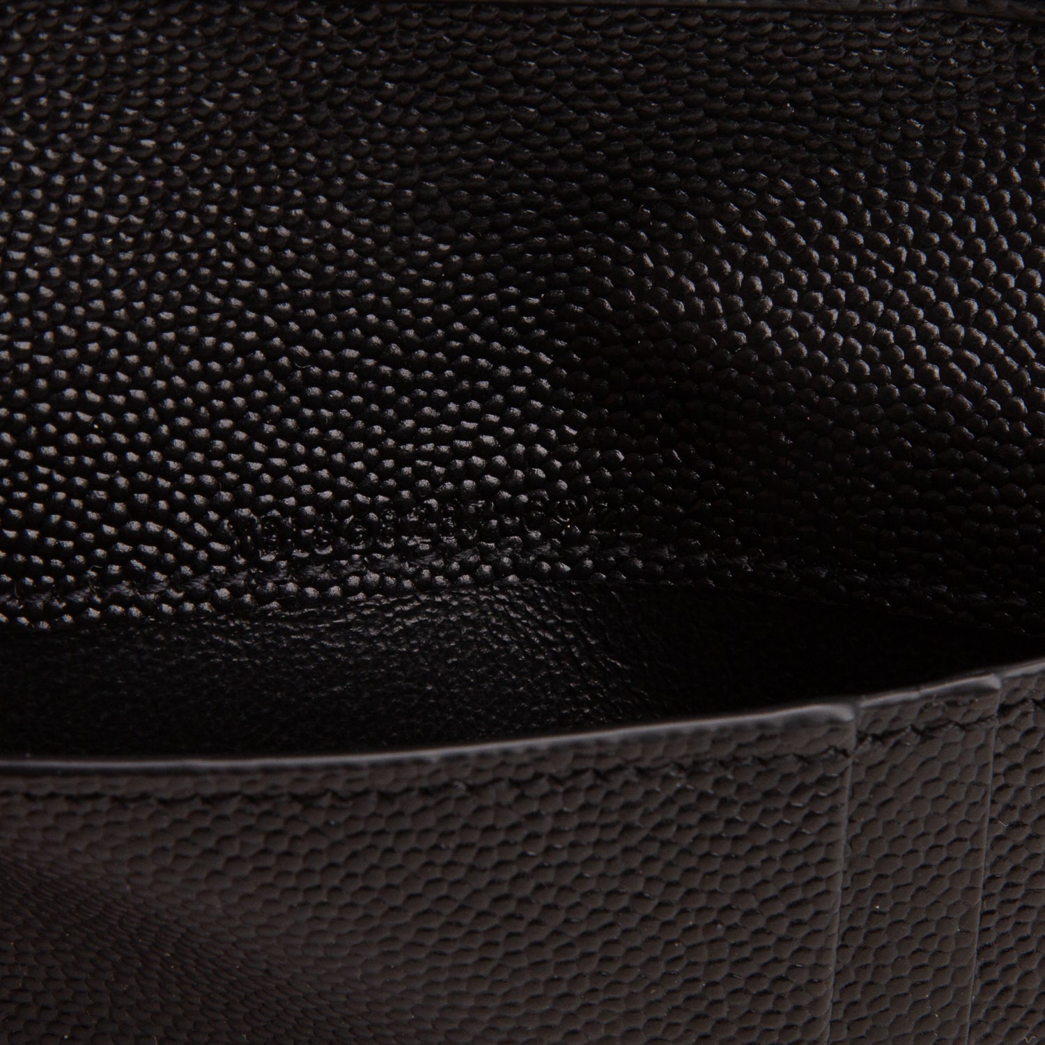 Saint Laurent 2022 Black Grain de Poudre Cassandre Matelasse Fragments Bi-Fold Wallet w/ Box & Receipt
