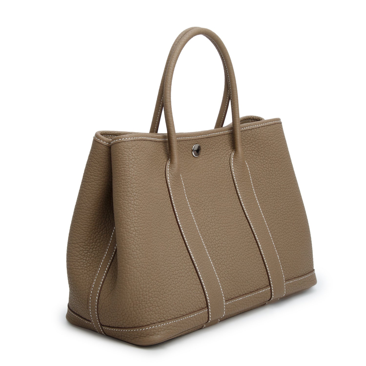 Hermes 2022 Etoupe Veau Negonda Garden Party 30 w/ Box & Receipt