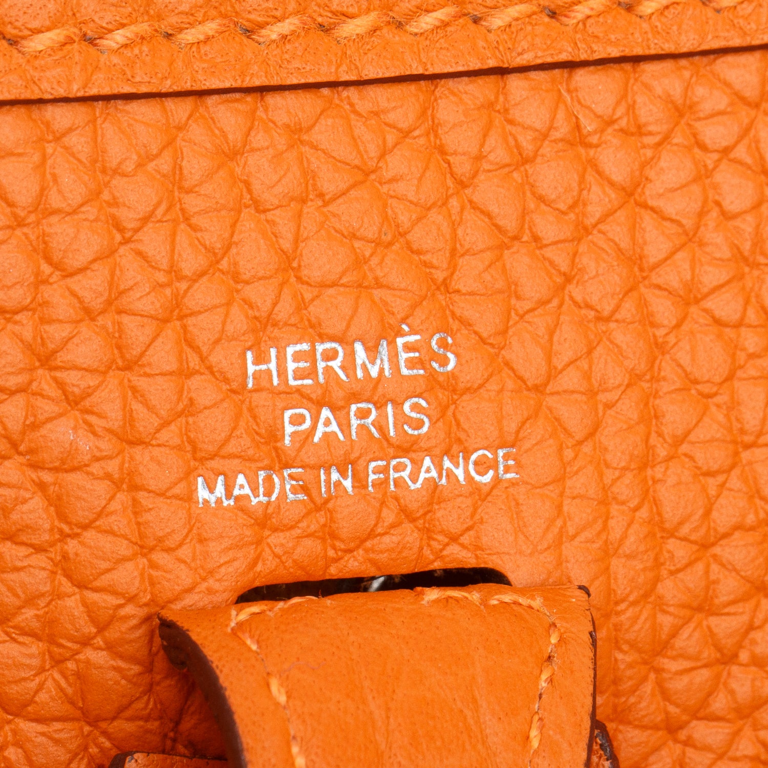 Hermes 2023 Orange Taurillon Clemence Amazone Evelyne TPM 16 w/ Box & Receipt