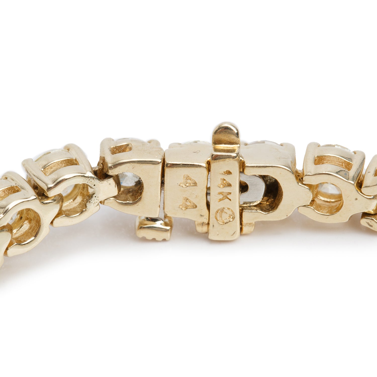 14k Yellow Gold 13.29 tcw. Diamond Tennis Bracelet