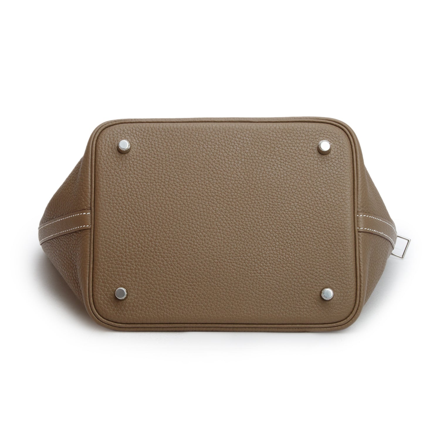 Hermes 2021 Etoupe Taurillon Clemence Picotin Lock 22 w/ Box