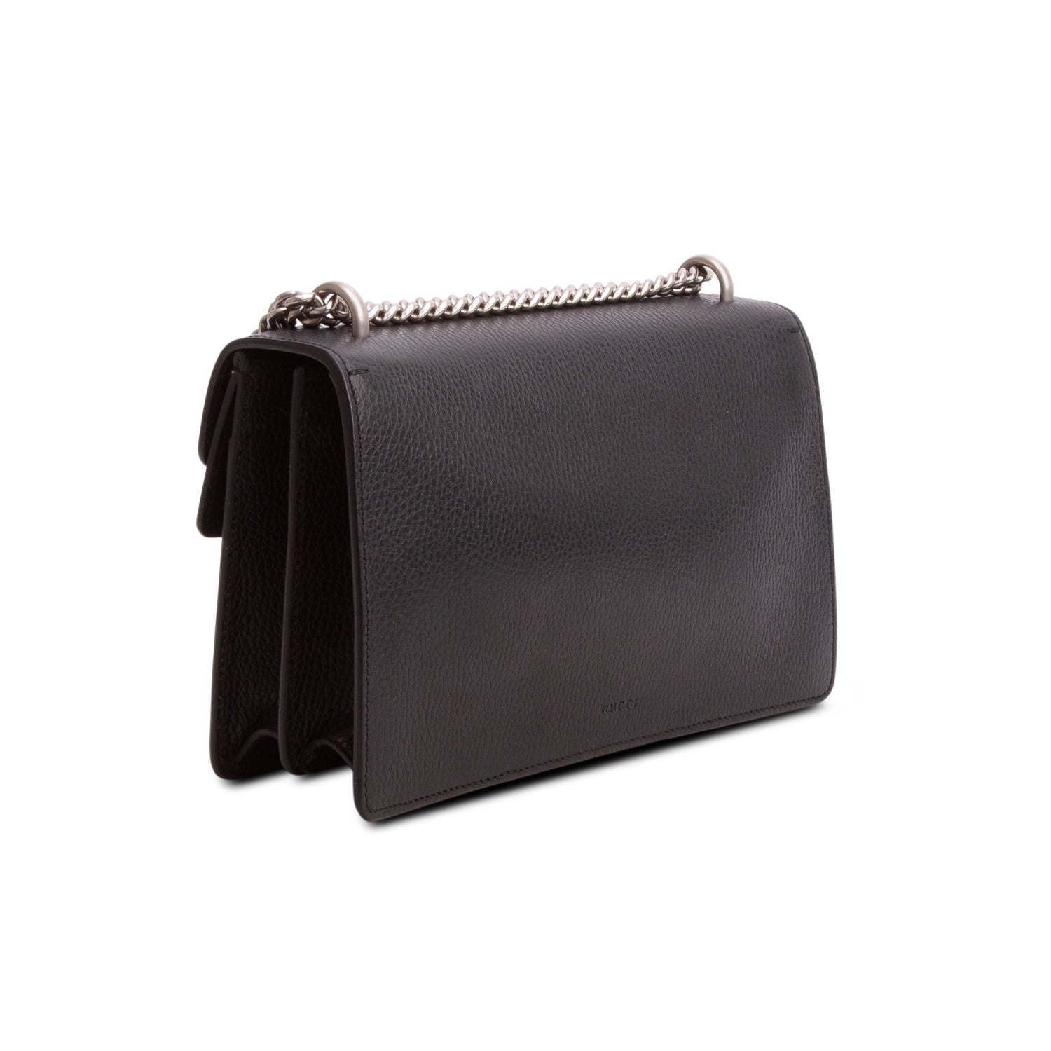Gucci Black Pebbled Calfskin Small Dionysus Shoulder Bag