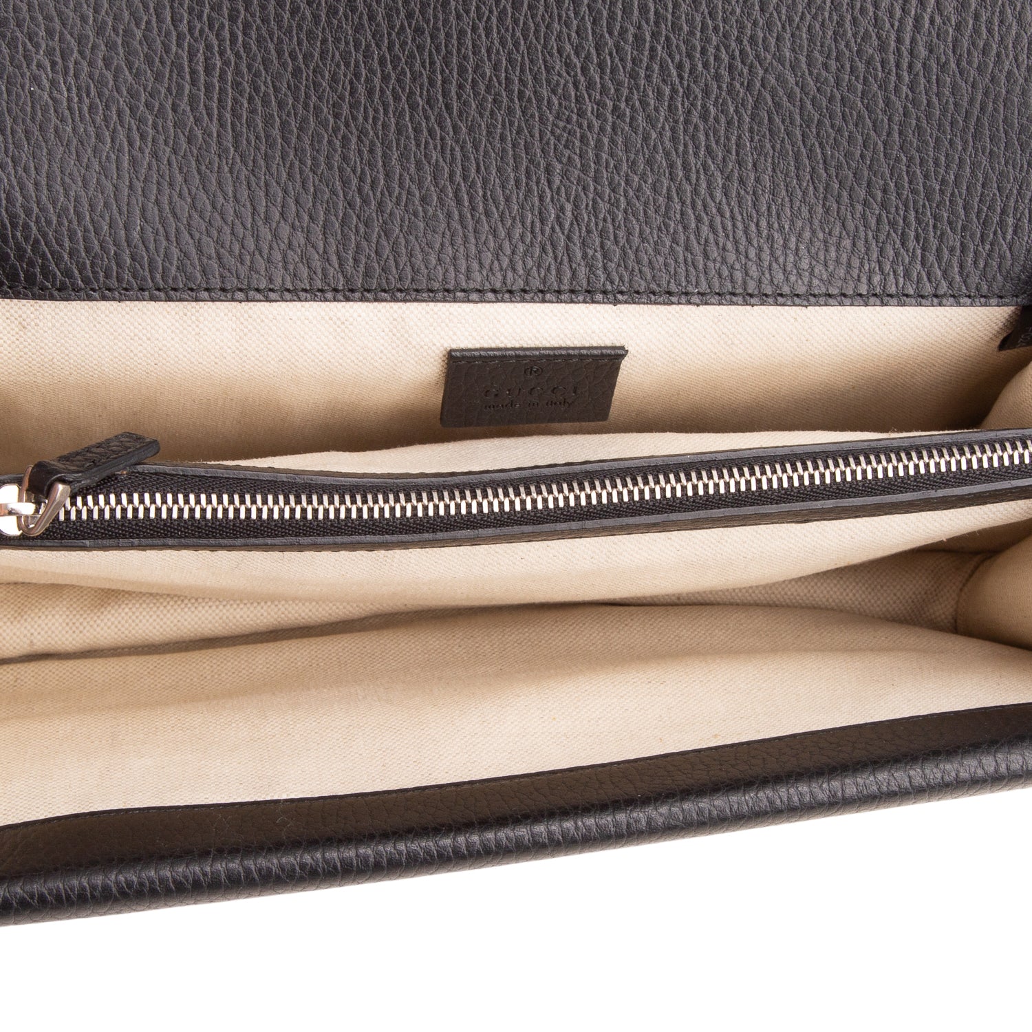 Gucci Black Pebbled Calfskin Small Dionysus Shoulder Bag