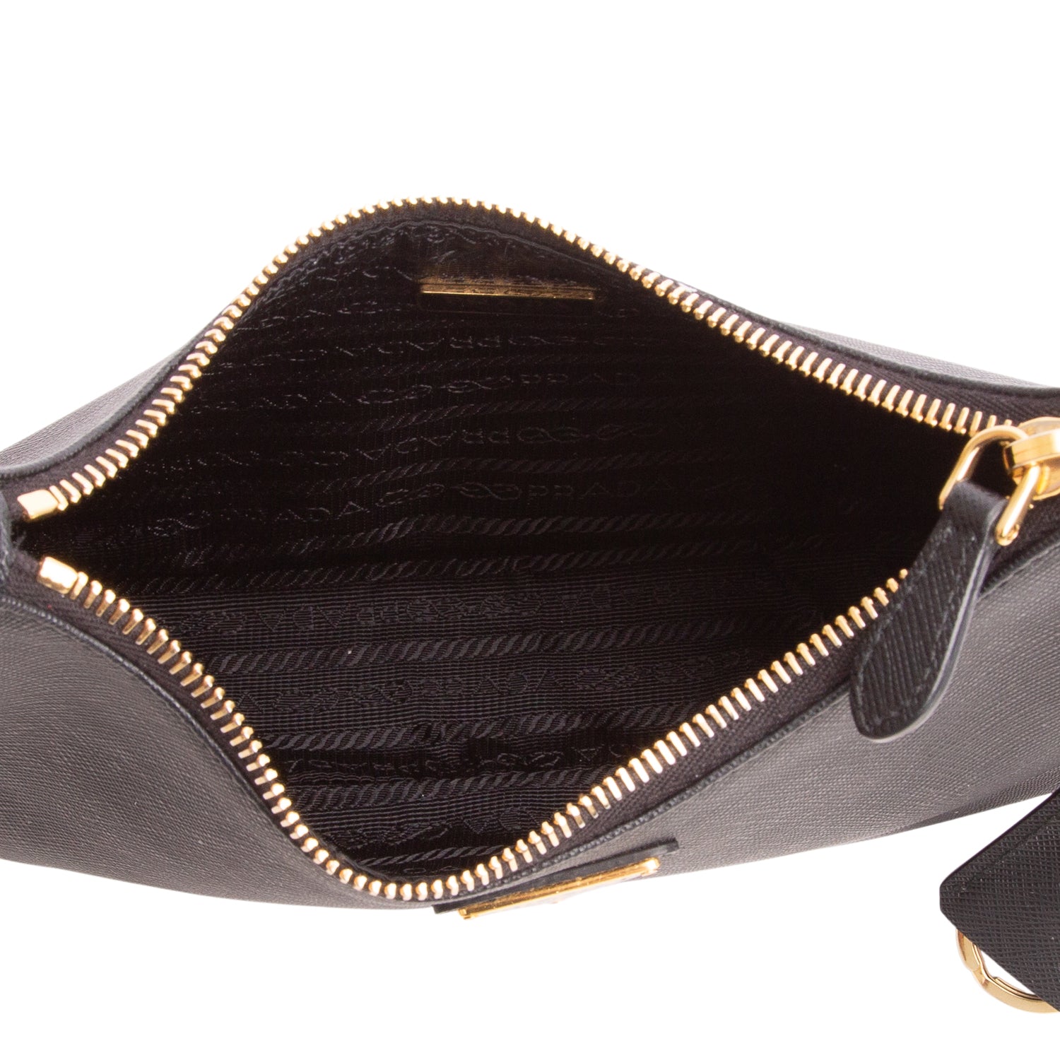 Prada 2021 Black Saffiano Lux Re-Edition 2005 Shoulder Bag w/ Box, Straps & Receipt