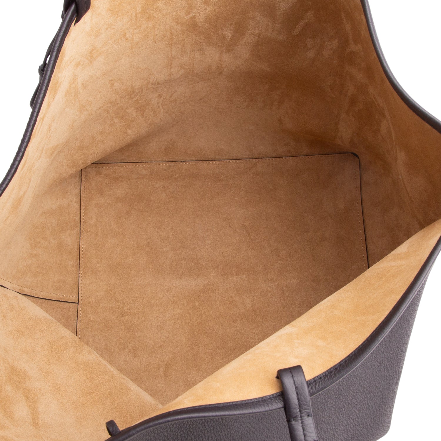 The Row Navy Grained Calfskin Leather XL Park Tote w/ Pouch