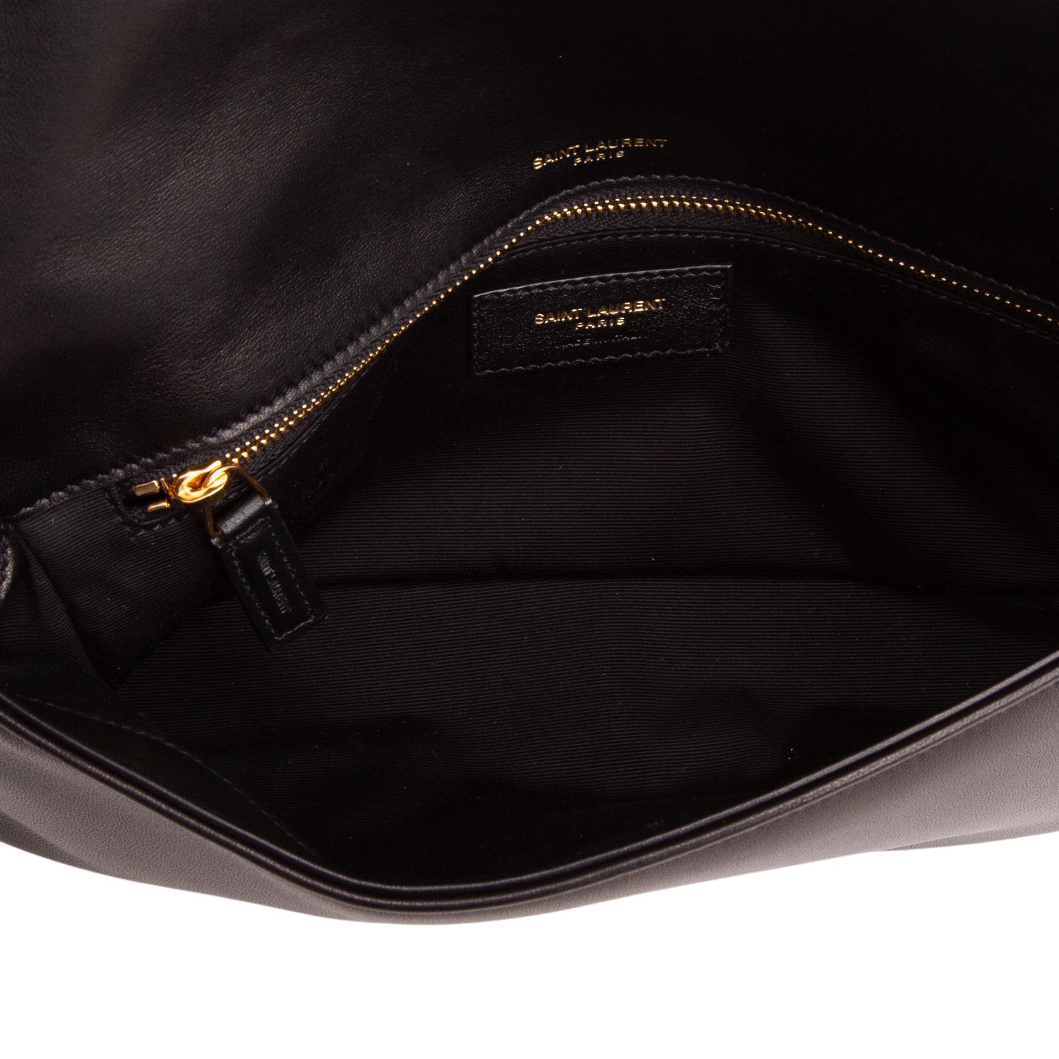 Saint Laurent 2021 Black Lambskin Matelasse Kate 99 Clutch w/ Box & Strap
