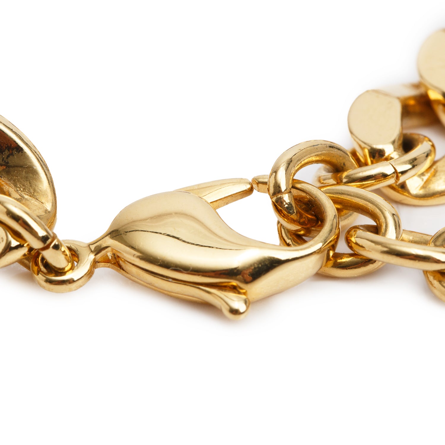 Christian Dior Gold-Plated 30 Montaigne CD Chain Bracelet