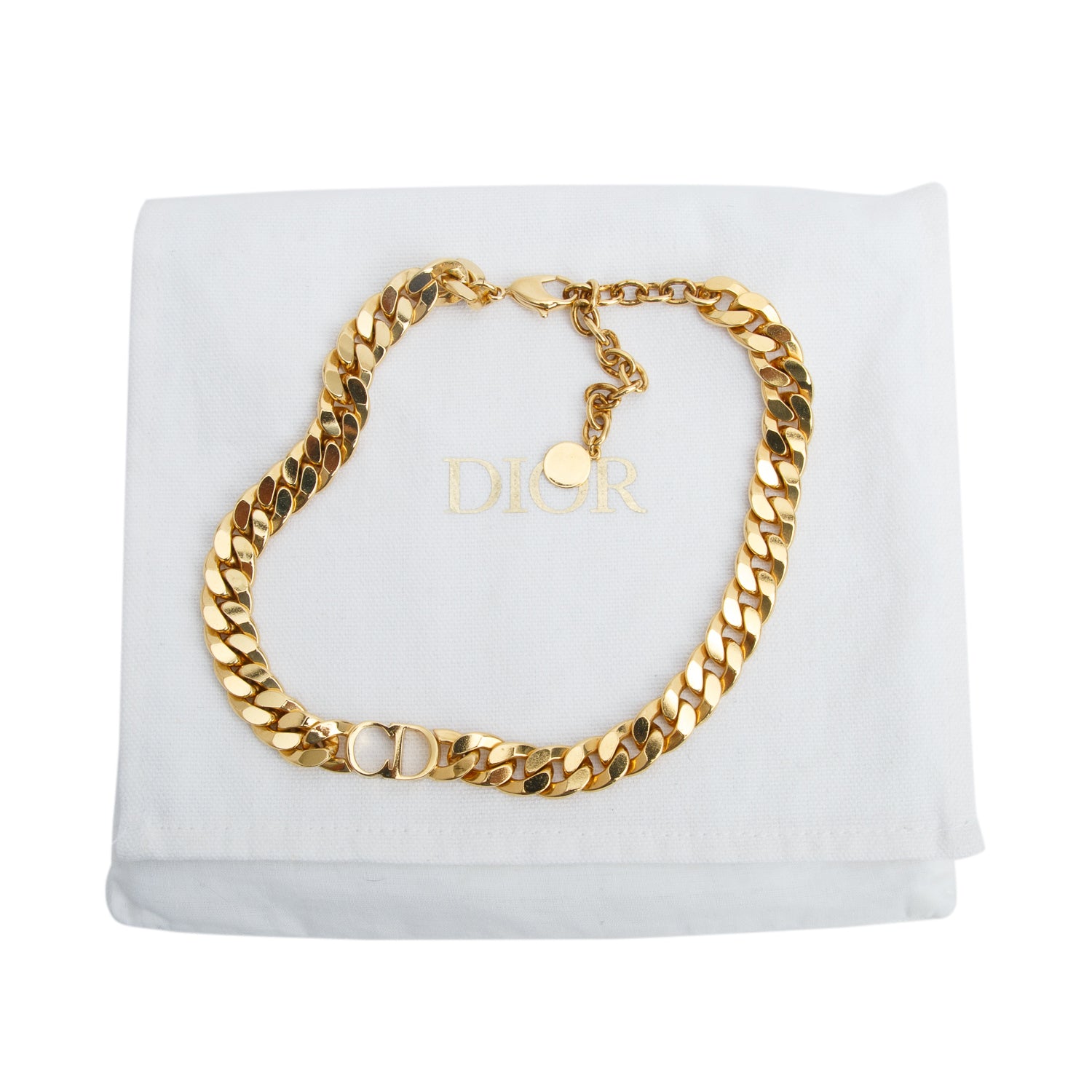 Christian Dior Gold Plated 30 Montaigne Short Necklace