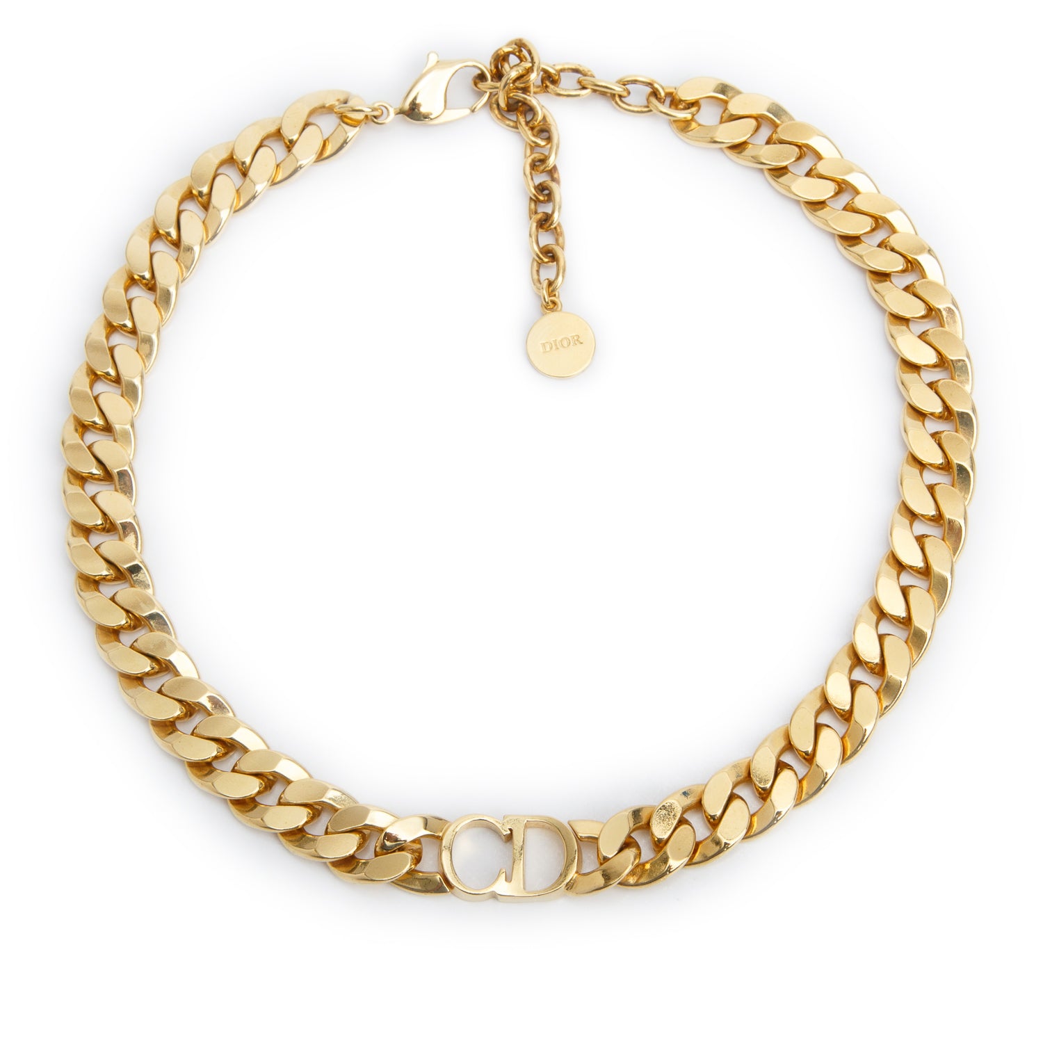 Christian Dior Gold Plated 30 Montaigne Short Necklace