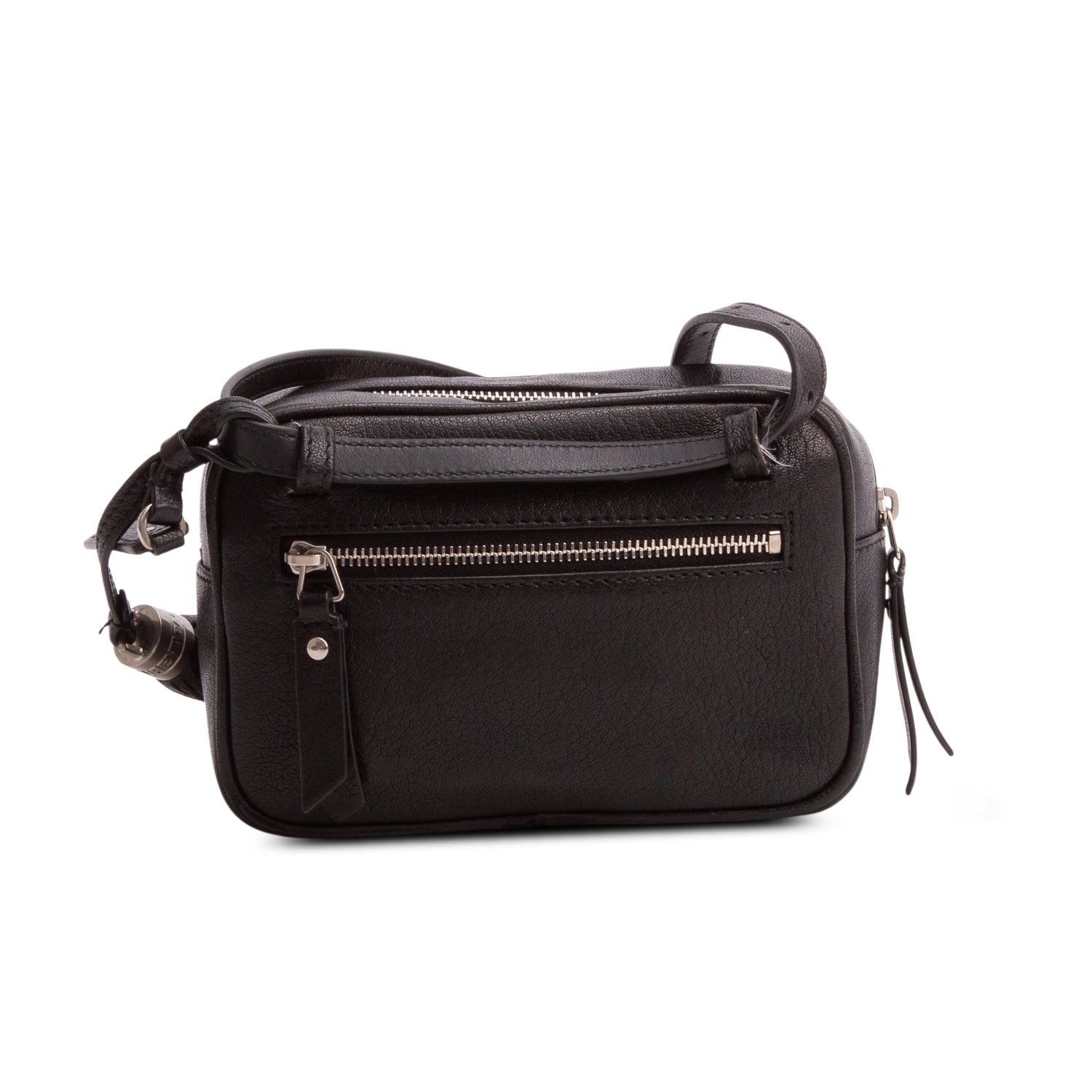 Saint Laurent Black Calskin Leather Lou Belt Bag w/ Box
