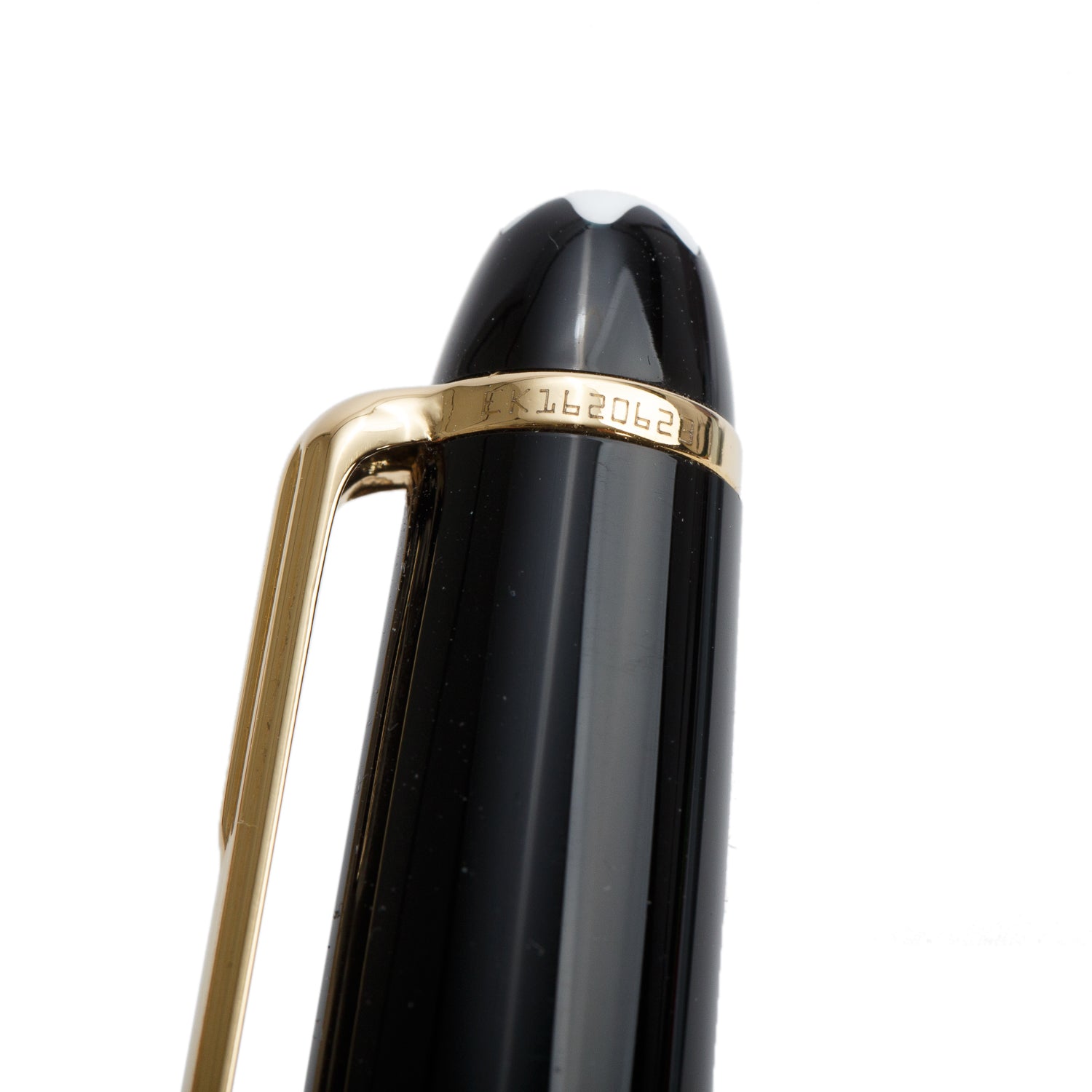 Montblanc Yellow Gold Coated Meisterstuck Classique Black Resin Ballpoint Pen w/ Box