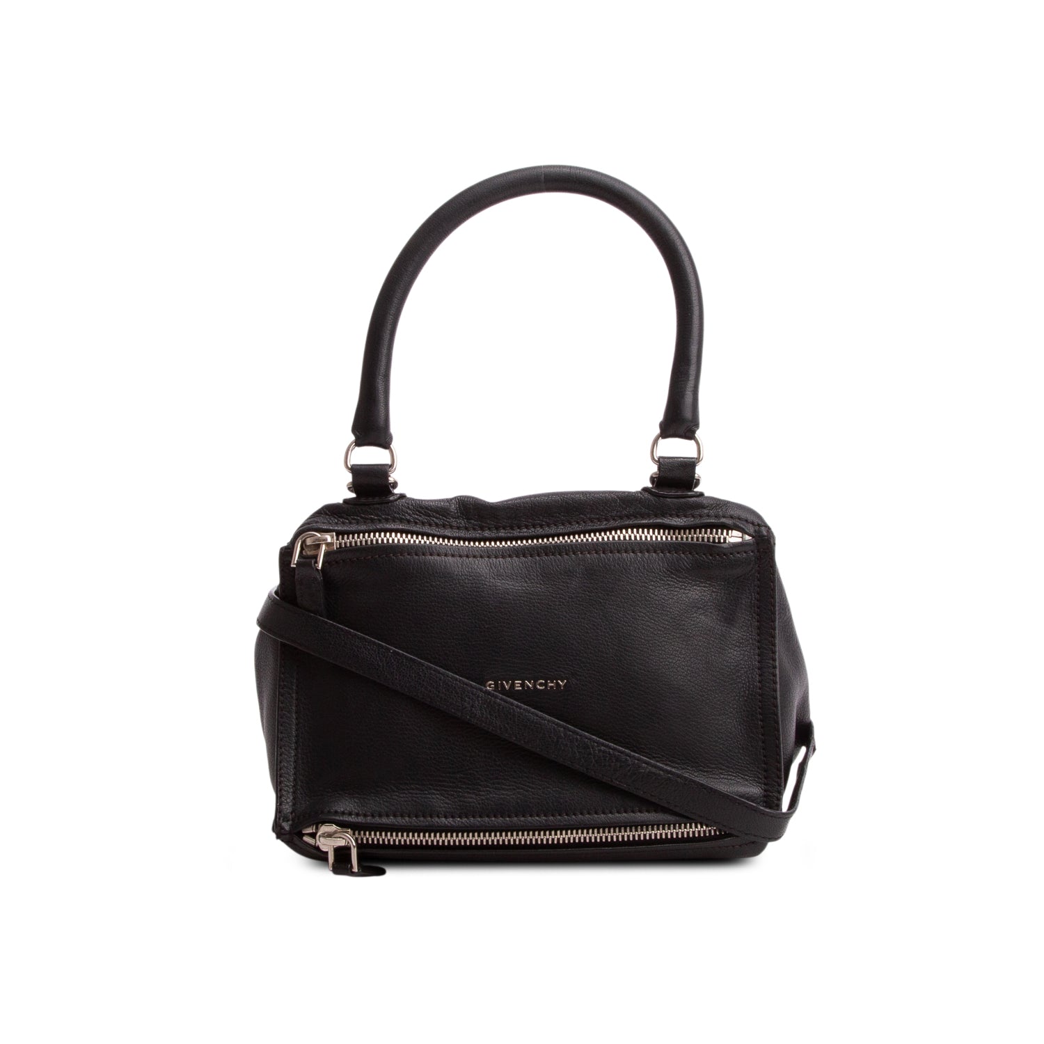 Givenchy Black Sugar Goatskin Small Pandora w/ Strap