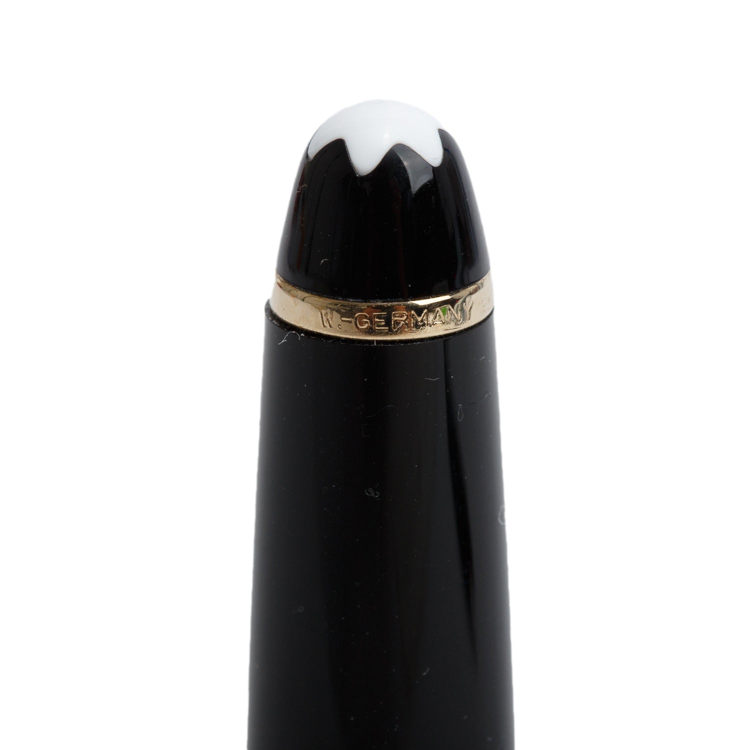 Montblanc Gold Coated Black Resin Meisterstuck Classique Fountain Pen w/ Box