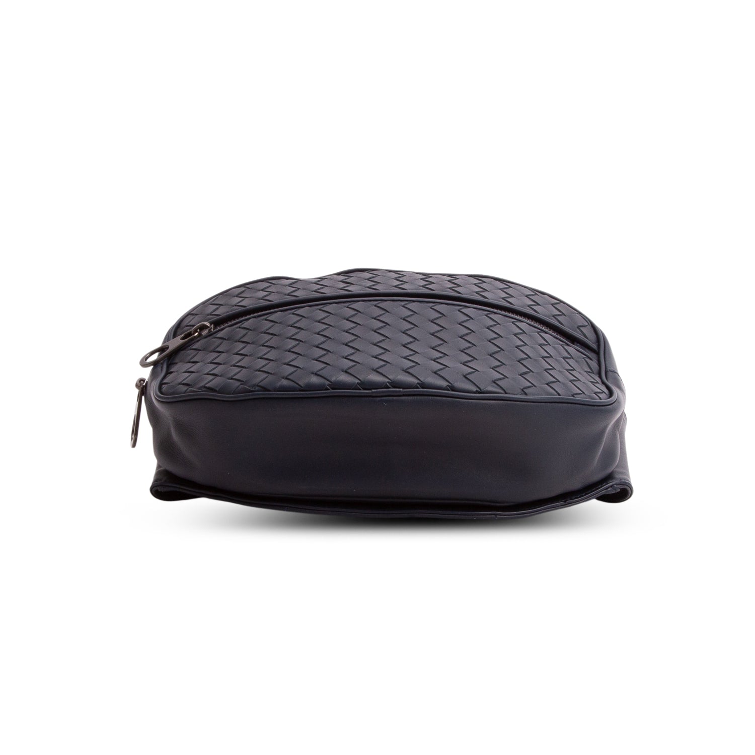 Bottega Veneta Navy Calfskin Intrecciato Belt Bag