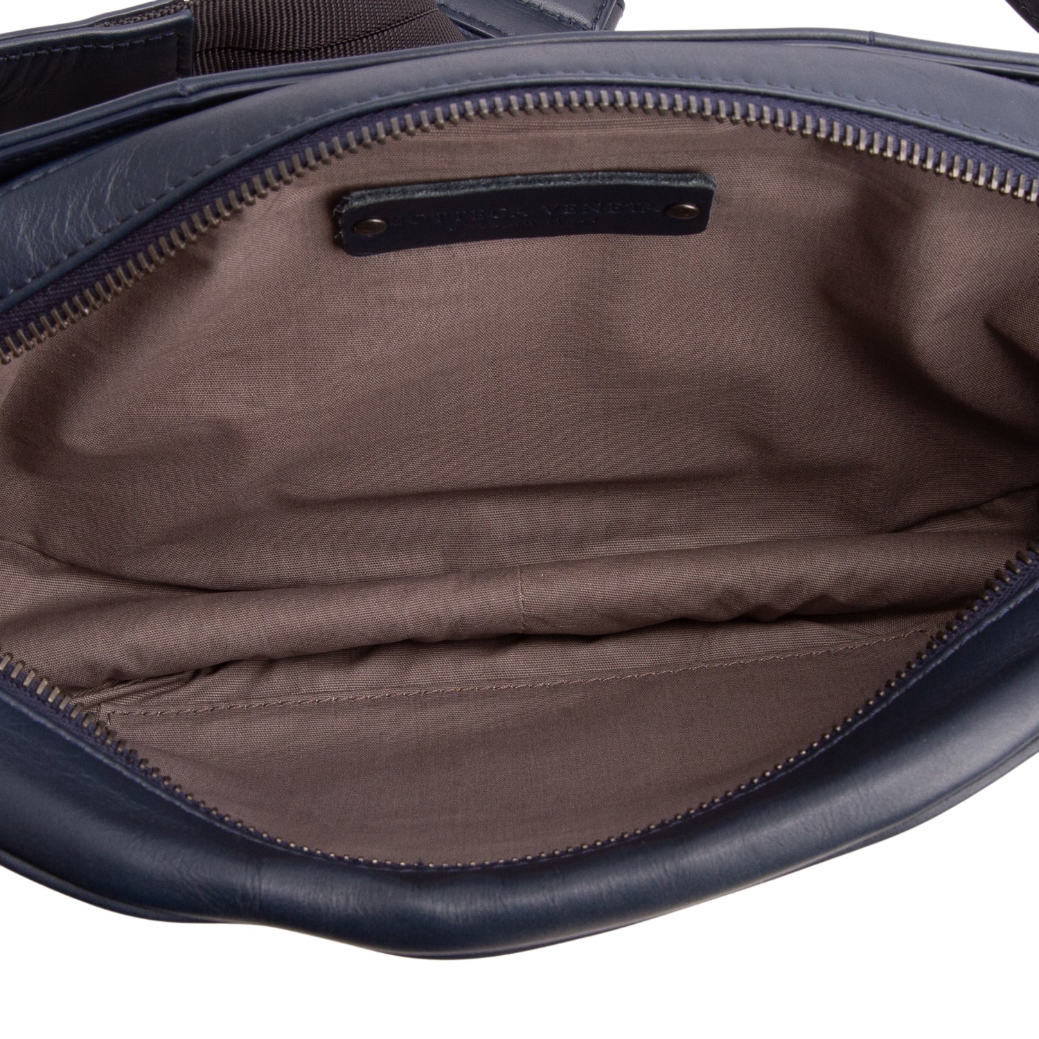 Bottega Veneta Navy Calfskin Intrecciato Belt Bag