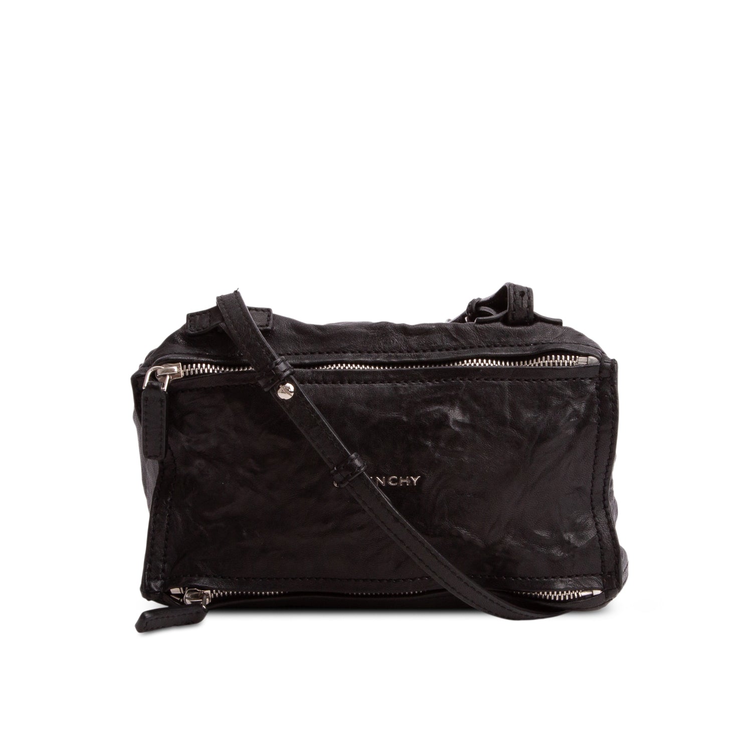 Givenchy Black Tumbled Sheepskin Mini Pandora