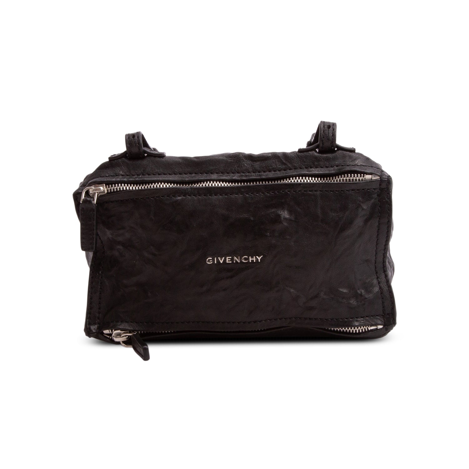 Givenchy Black Tumbled Sheepskin Mini Pandora